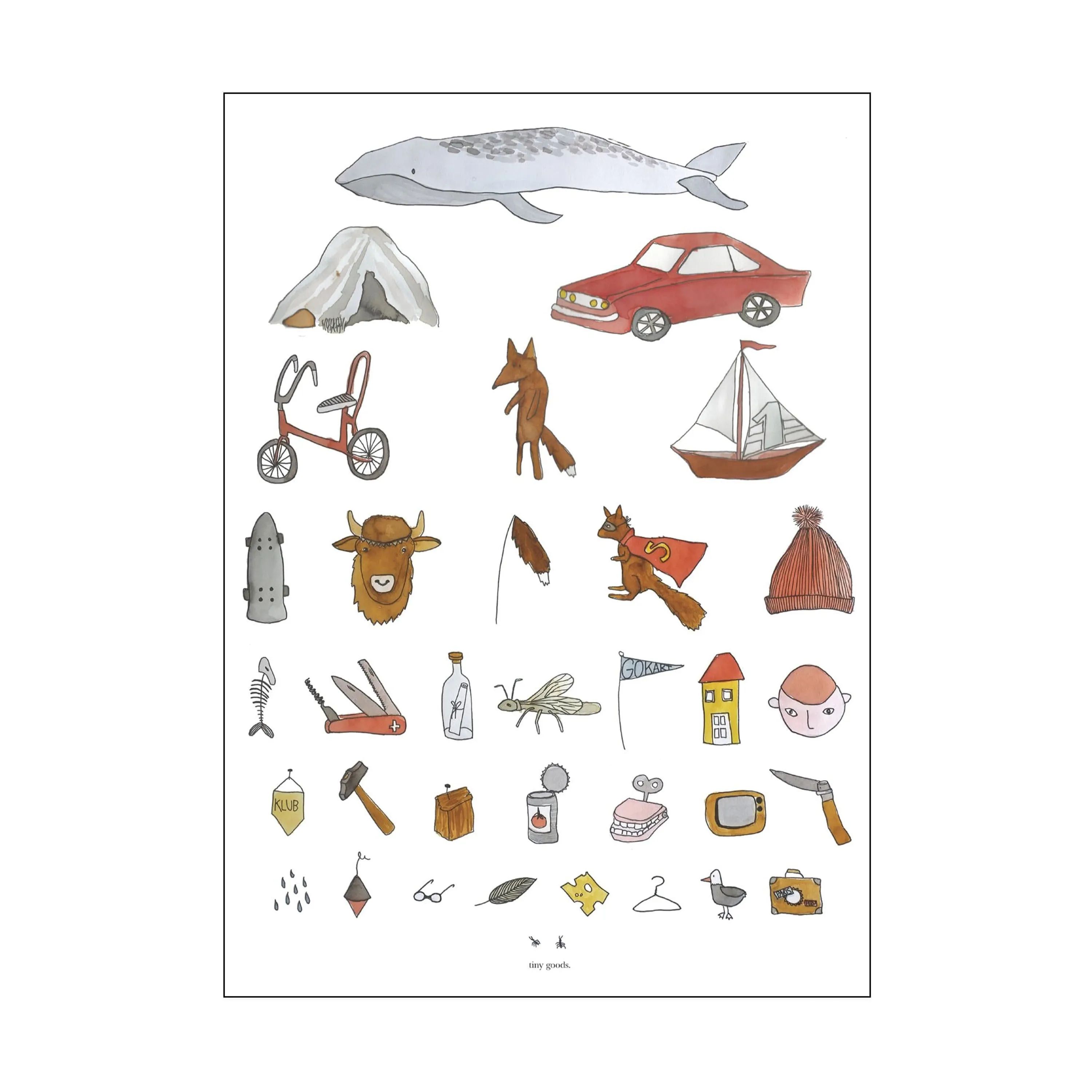 Poster&Frame Plakater Plakat - Boys i B50 x L70 cm, 1