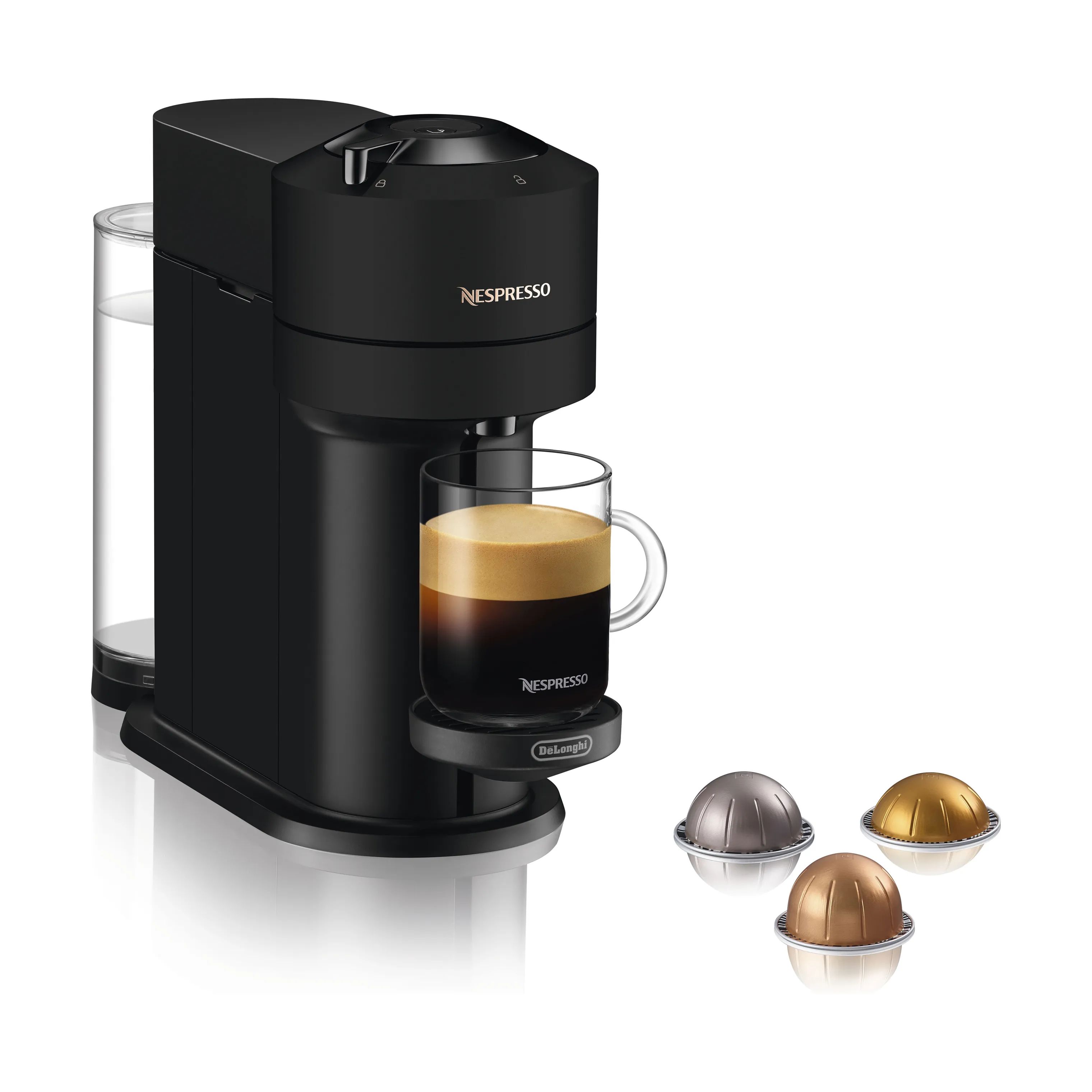Nespresso kapselmaskiner Vertuo Next Kapsel Kaffemaskine i Sort Metal, 1