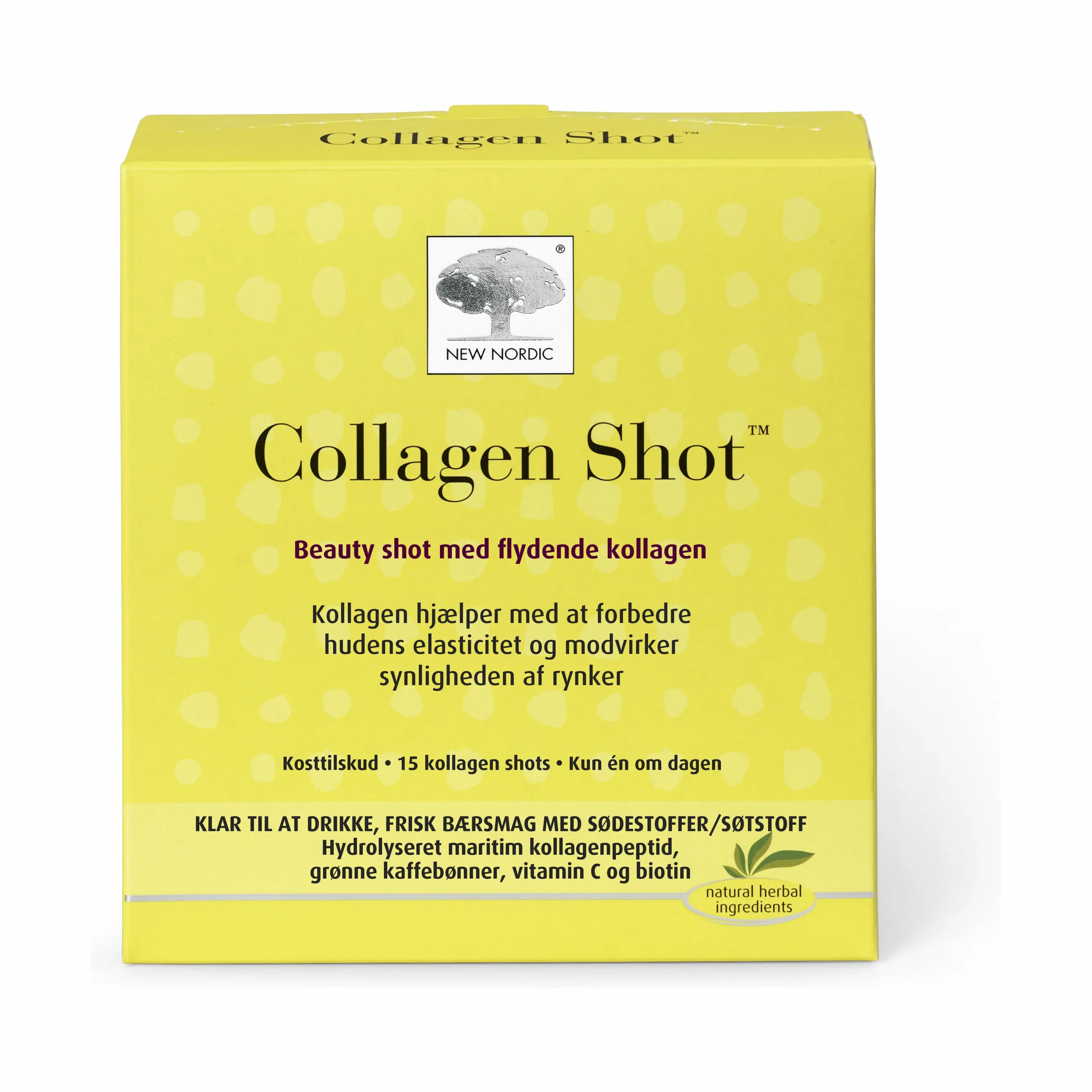 New Nordic Kropspleje Collagen Filler Collagen Shot Kosttilskud i Klar, 1