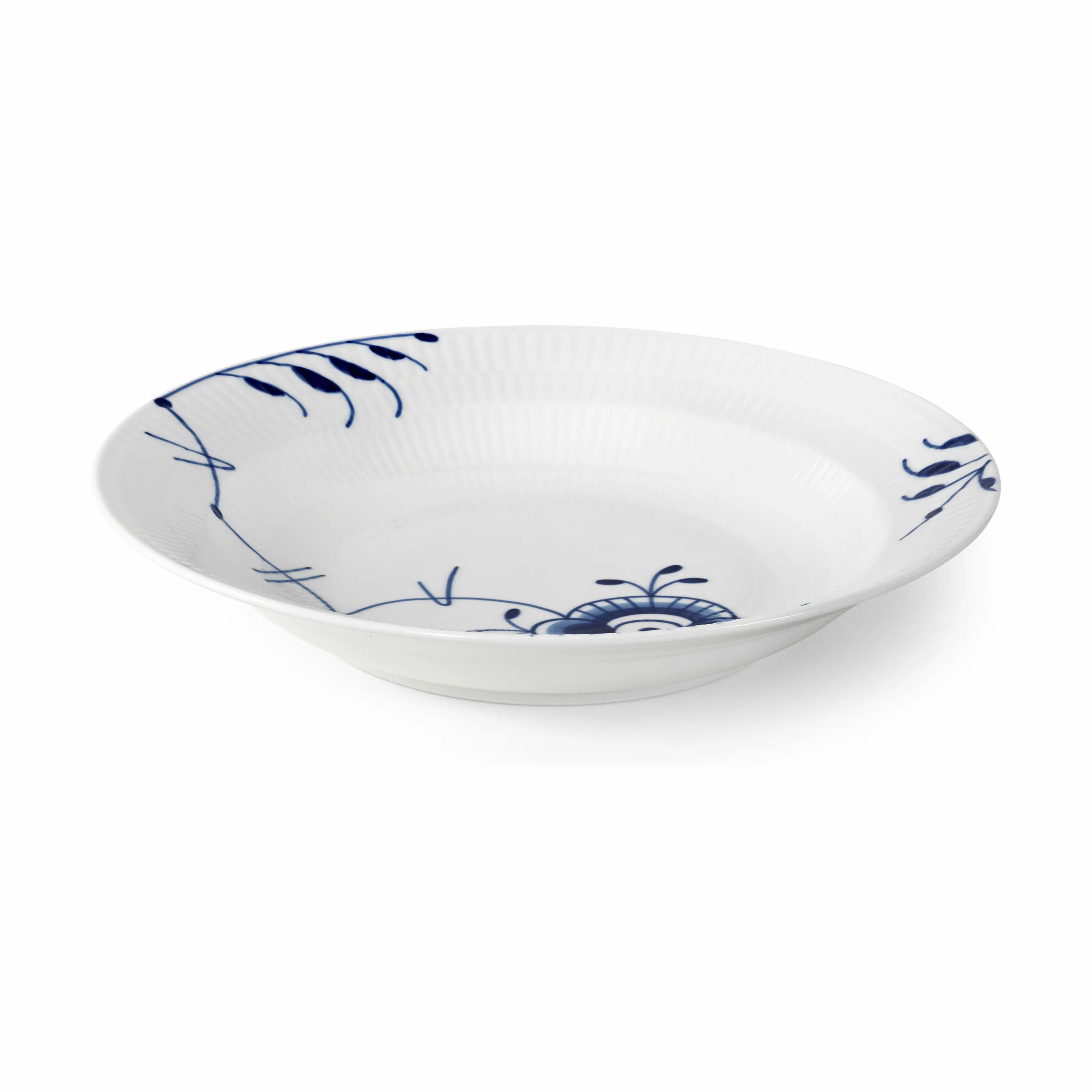 Royal Copenhagen Dybe tallerkener Blå Mega Riflet Dyb Tallerken i 27 cm, 3