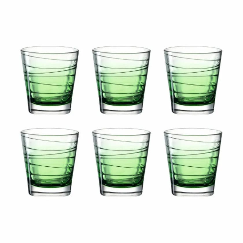 Leonardo Vandglas Vario Vandglas - 6 stk. i Klar/grøn, 25 cl, 1