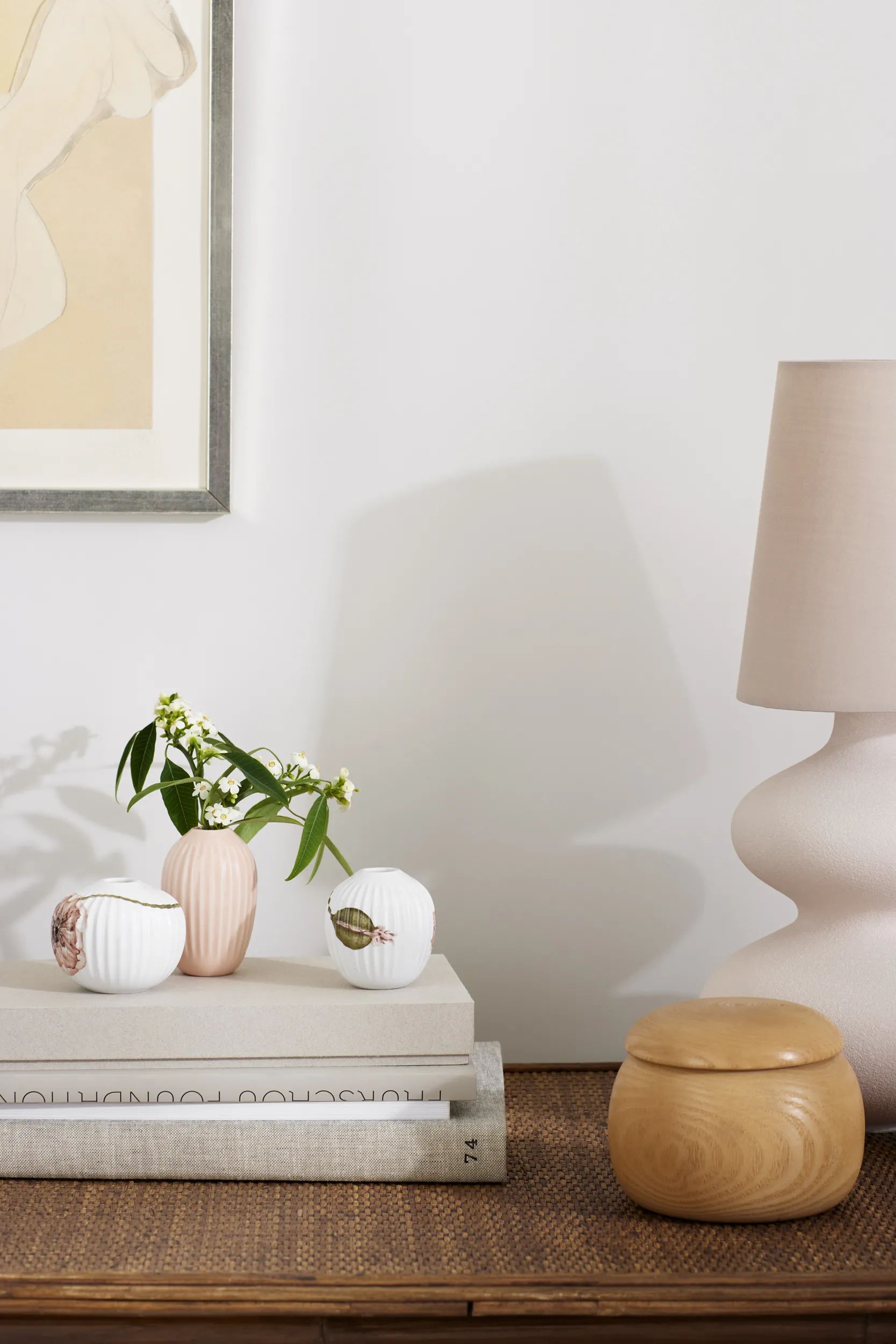 Kähler Vaser Hammershøi Poppy Vase - 3 stk. i hvid, 2
