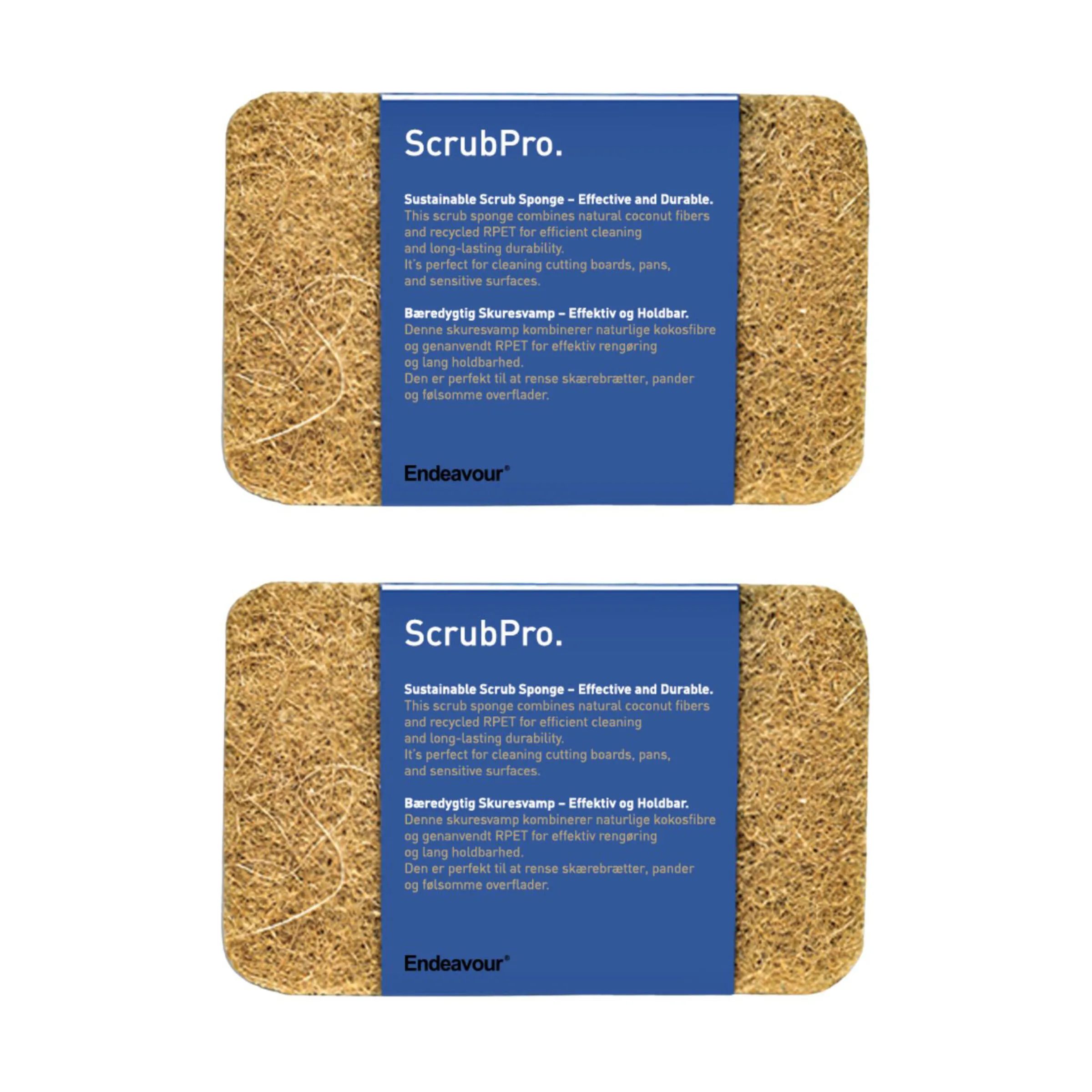 Endeavour Øvrig rengøring Scrubpro Svampe - 2 stk. i Natur, 1