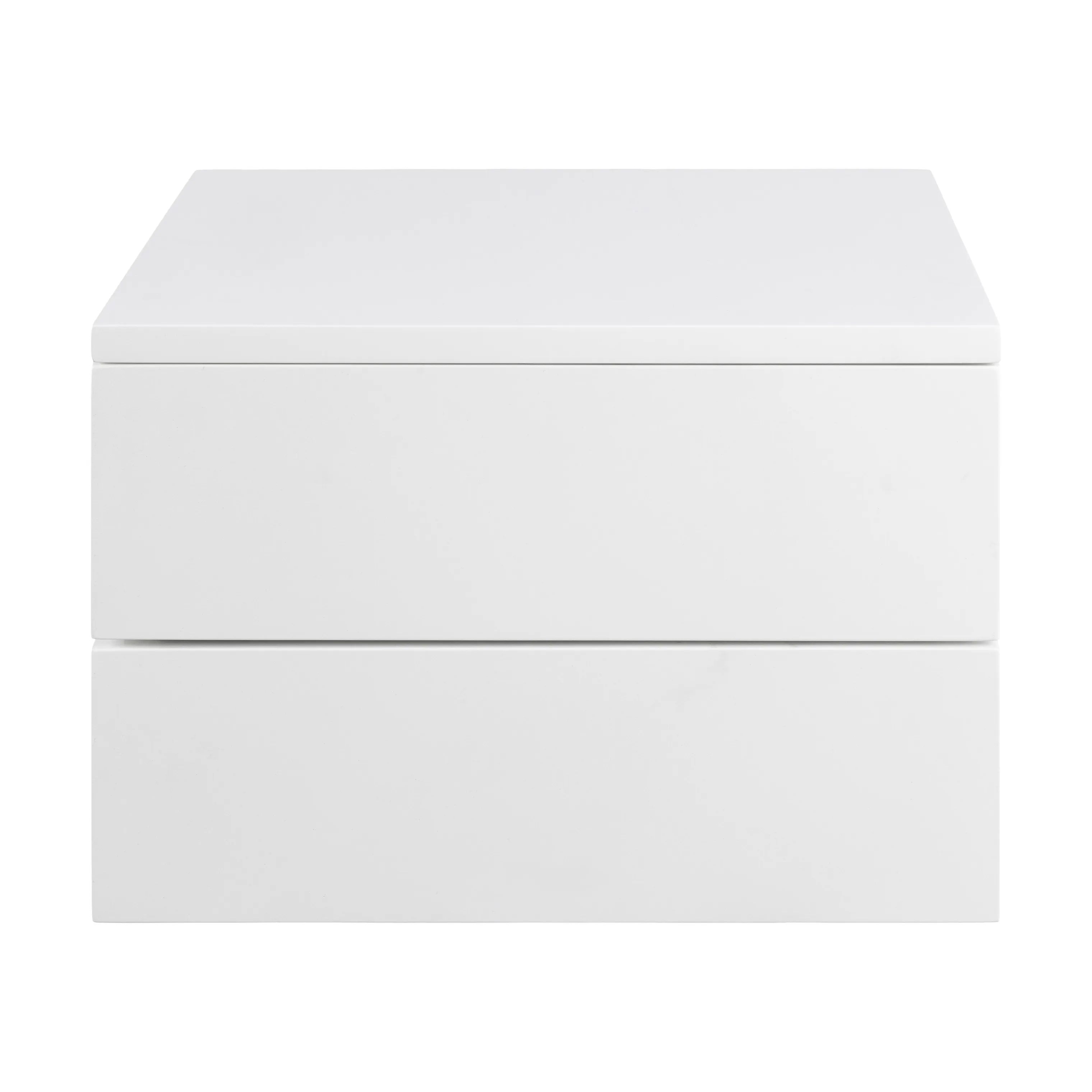 CASA Living Sengeborde Avignon Natbord i Hvid, 24,5 cm, 1