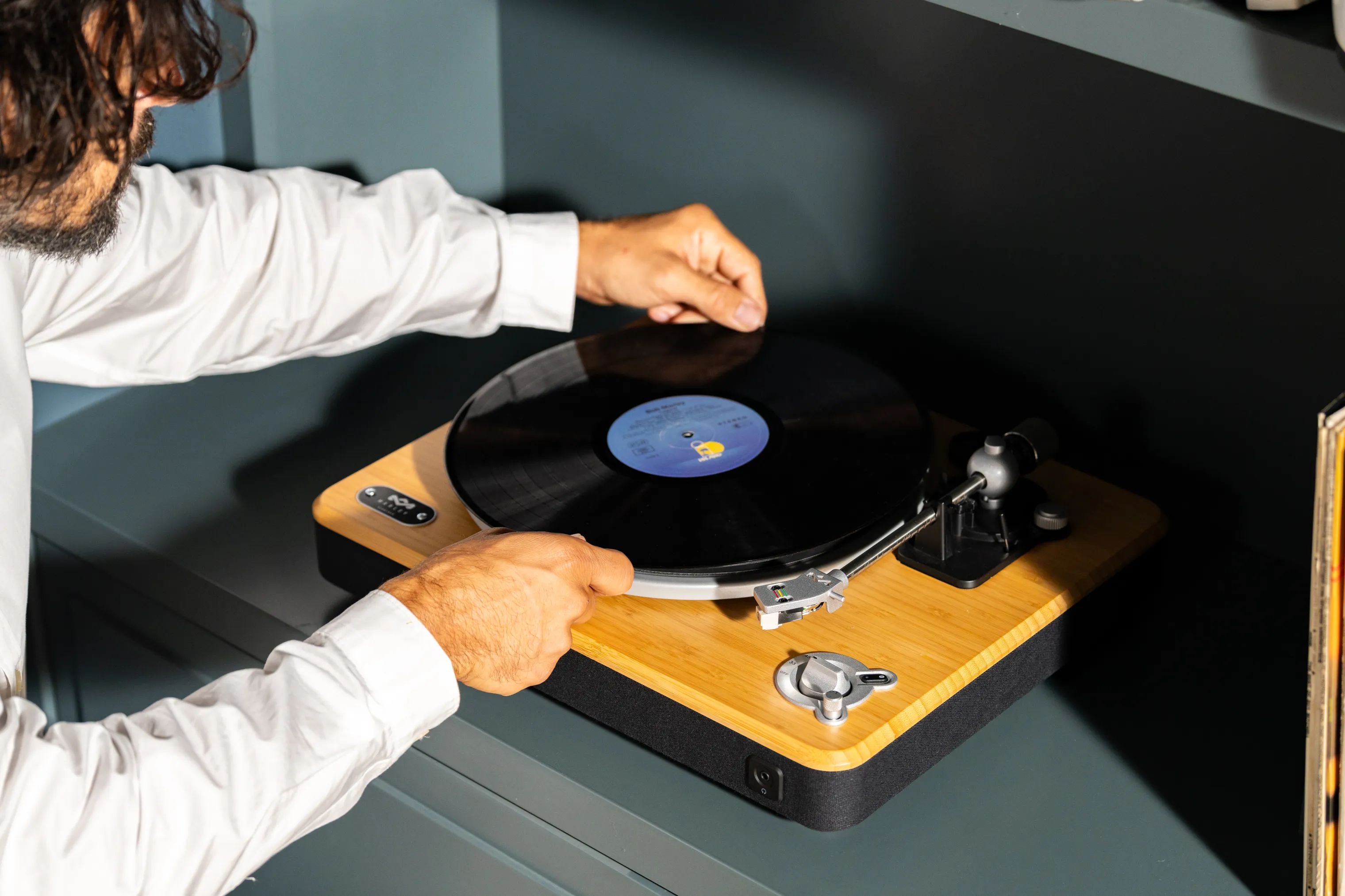 Marley Højtalere Stir It Up Pladespiller i Signature Black, 2