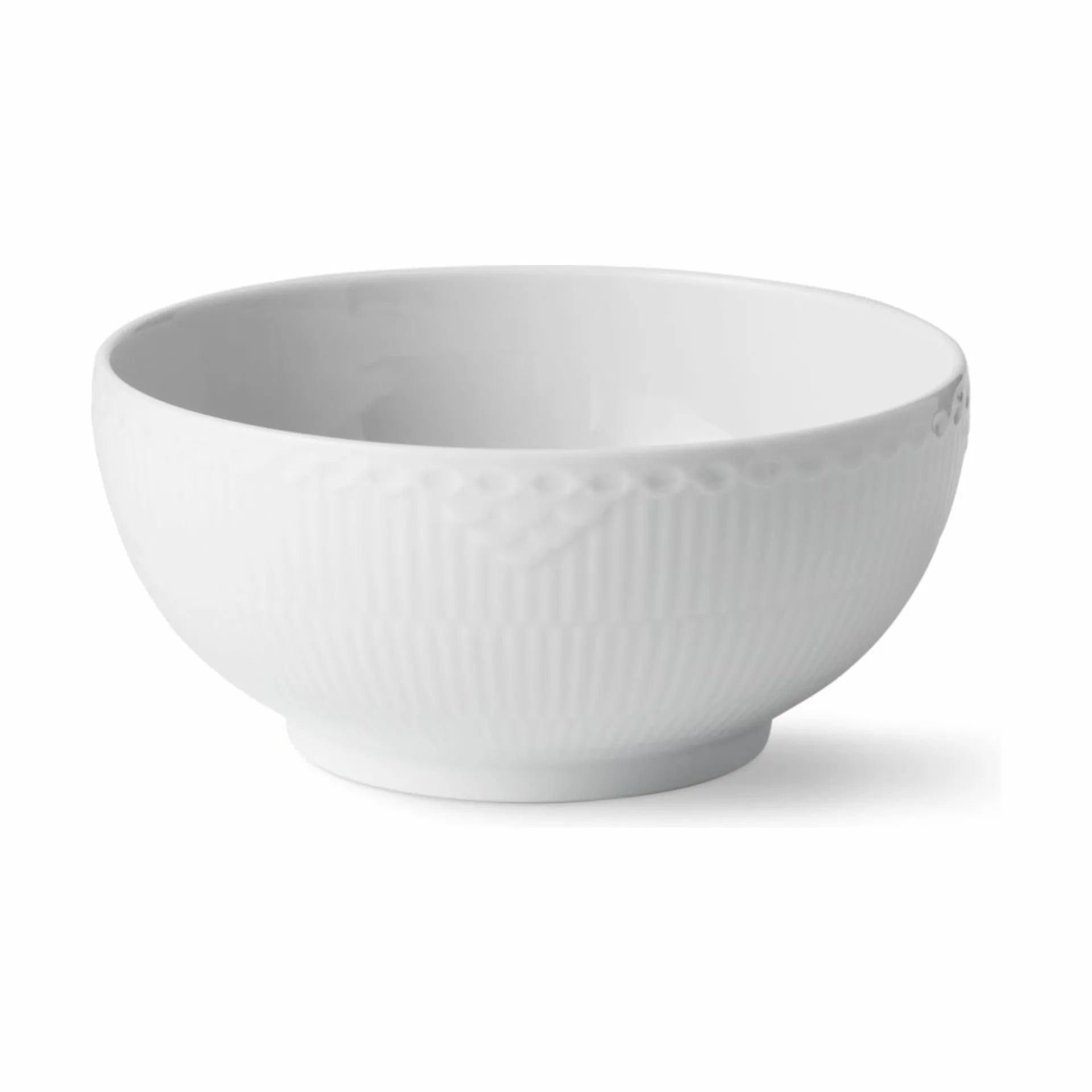 Royal Copenhagen Serveringsskåle Hvid Halvblonde Skål i Hvid, 18 cm, 1