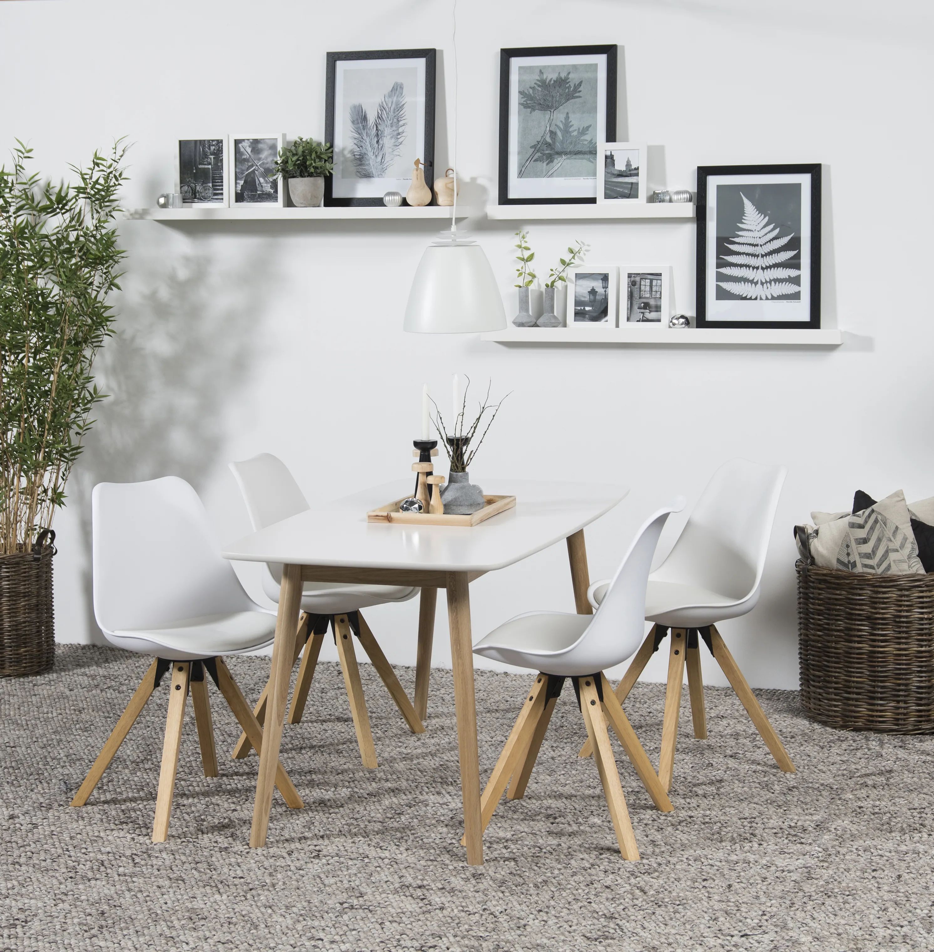 CASA Living Spisebordsstole Dima Spisebordsstol - 2 stk. i Hvid, 2