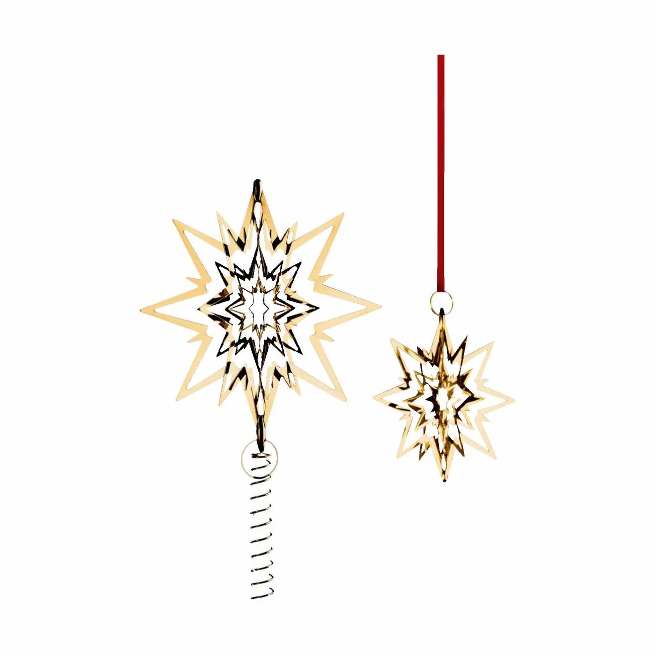 Georg Jensen Topstjerner Christmas Collectibles 1993 Topstjerne - Stor i Guldfarvet, Stor, 4