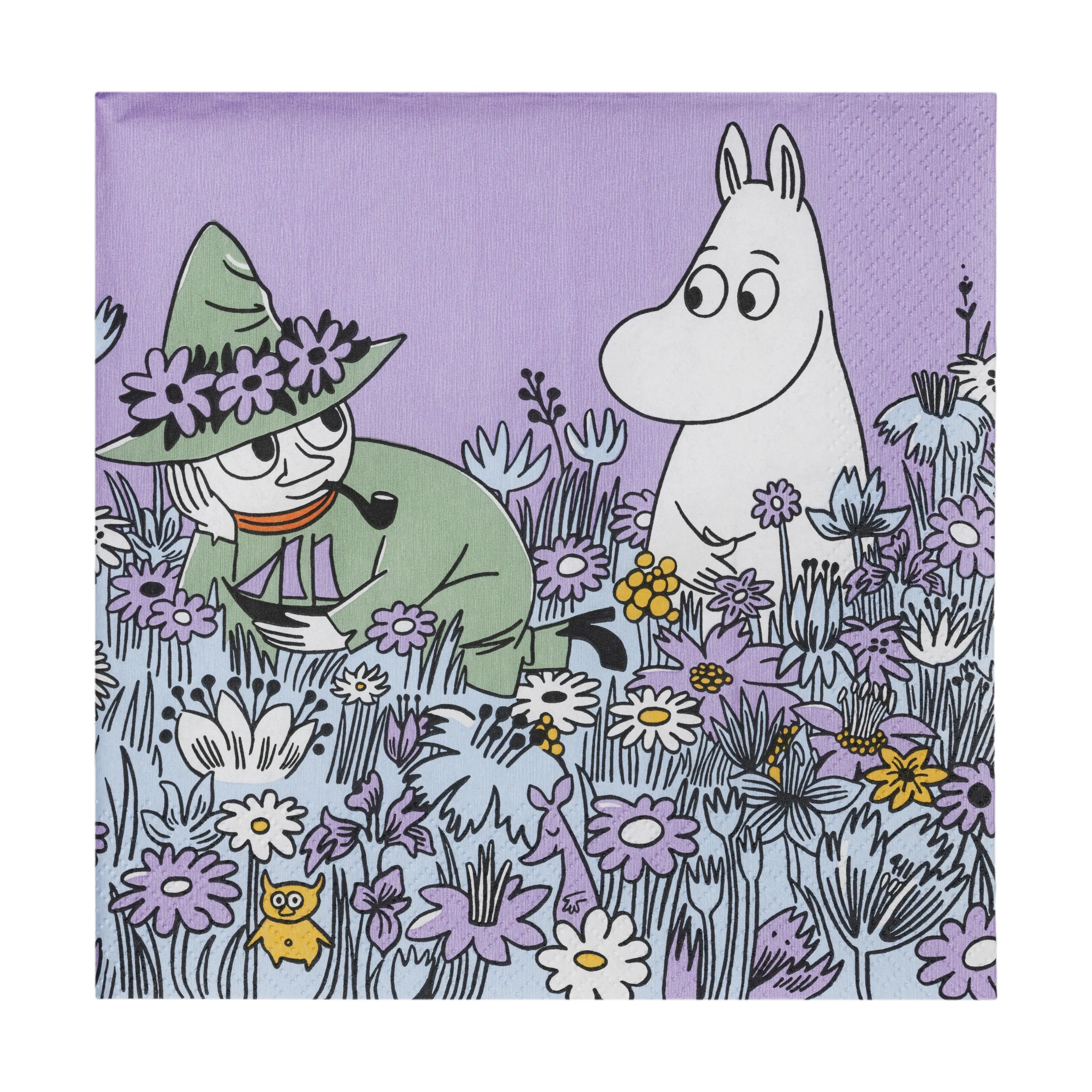 Moomin Arabia Papirservietter Venner for evigt Papirservietter - 20 stk. i Lilla, 1