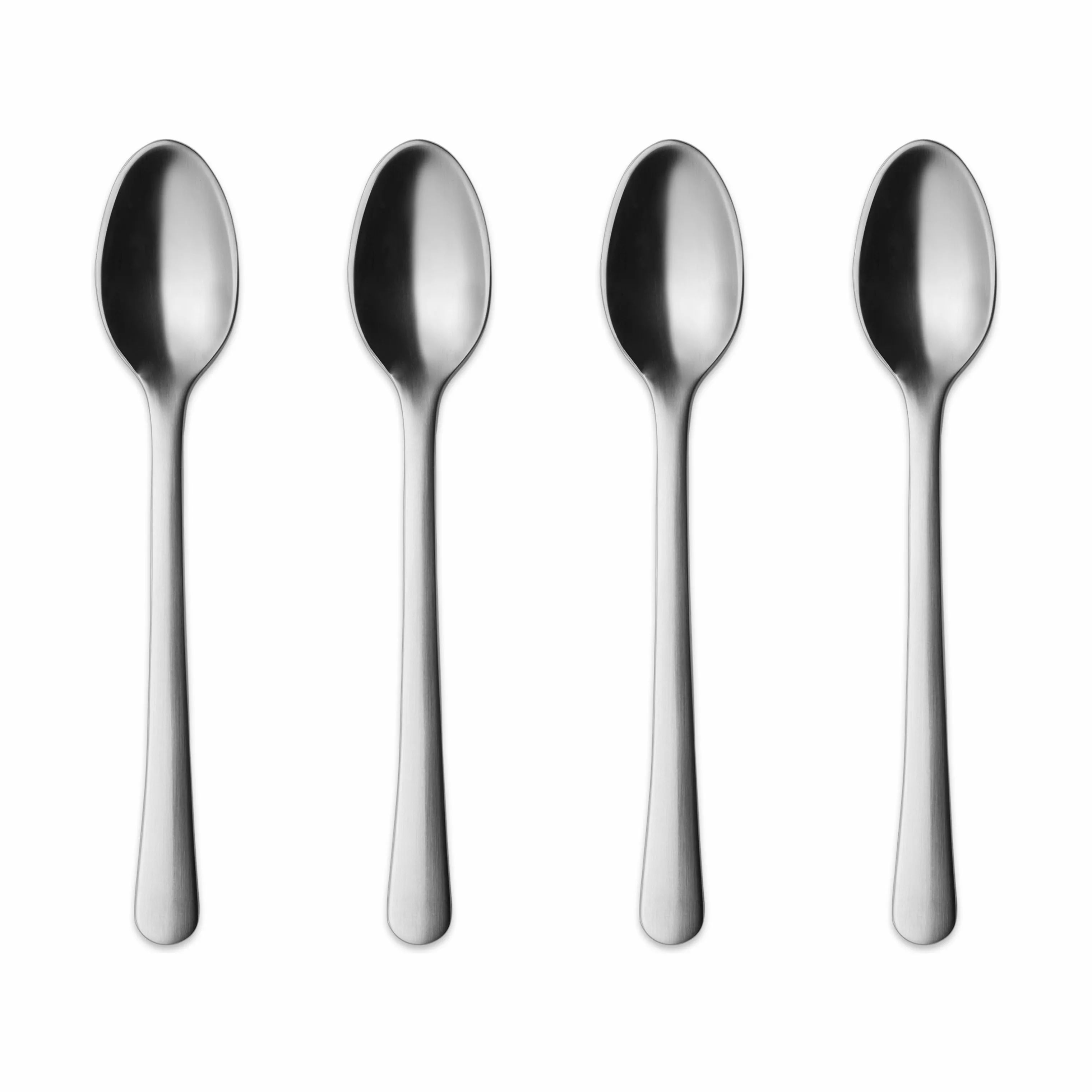 Georg Jensen Kaffe- og teskeer Copenhagen Teske - 4 stk. i Sølvfarvet mat, 13,7 cm, 1