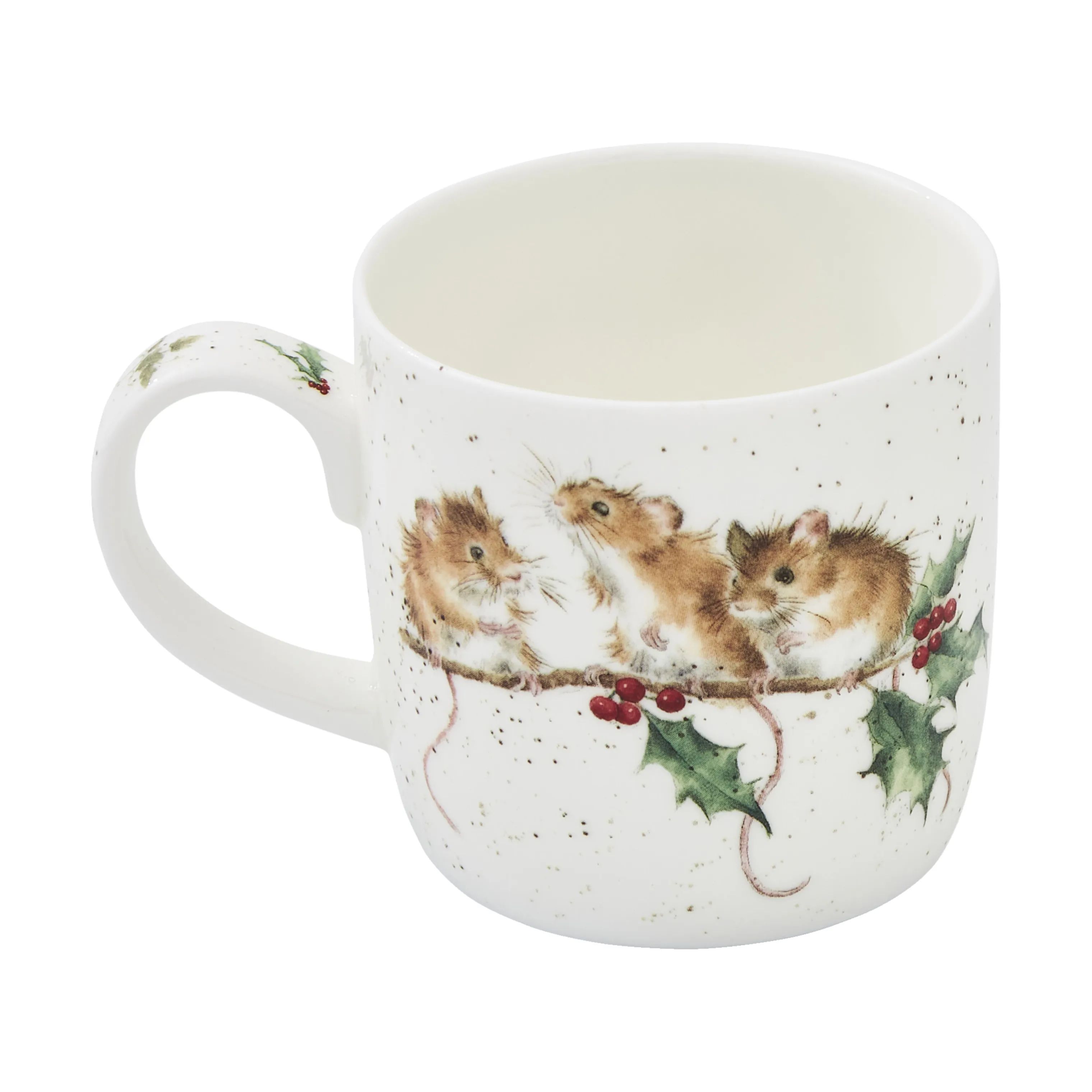 Royal Worcester Krus og kopper med hank Wrendale Krus - Winter mice i Festlige mus, 4