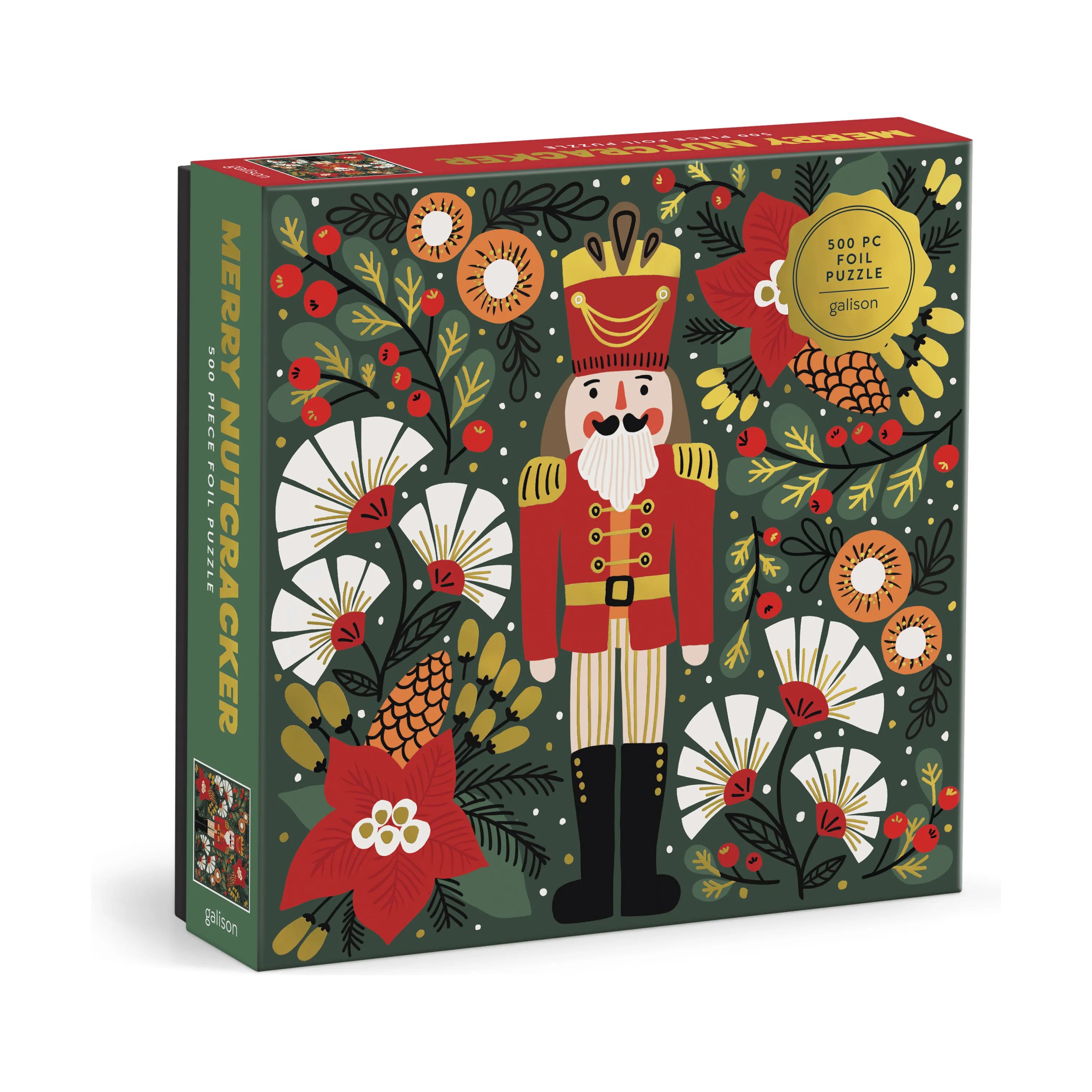 Galison Puslespil Puslespil - Merry Nutcracker i multi merry nutcracker, 1
