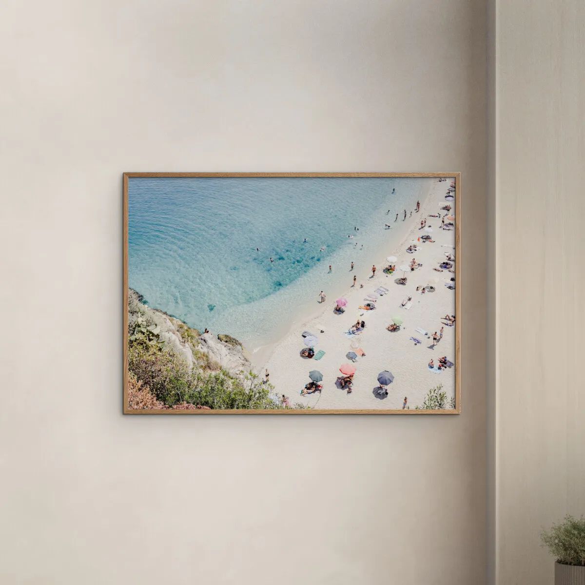 Poster&Frame Plakater Plakat - Tropea beach in Italy i B50 x L70 cm, 2