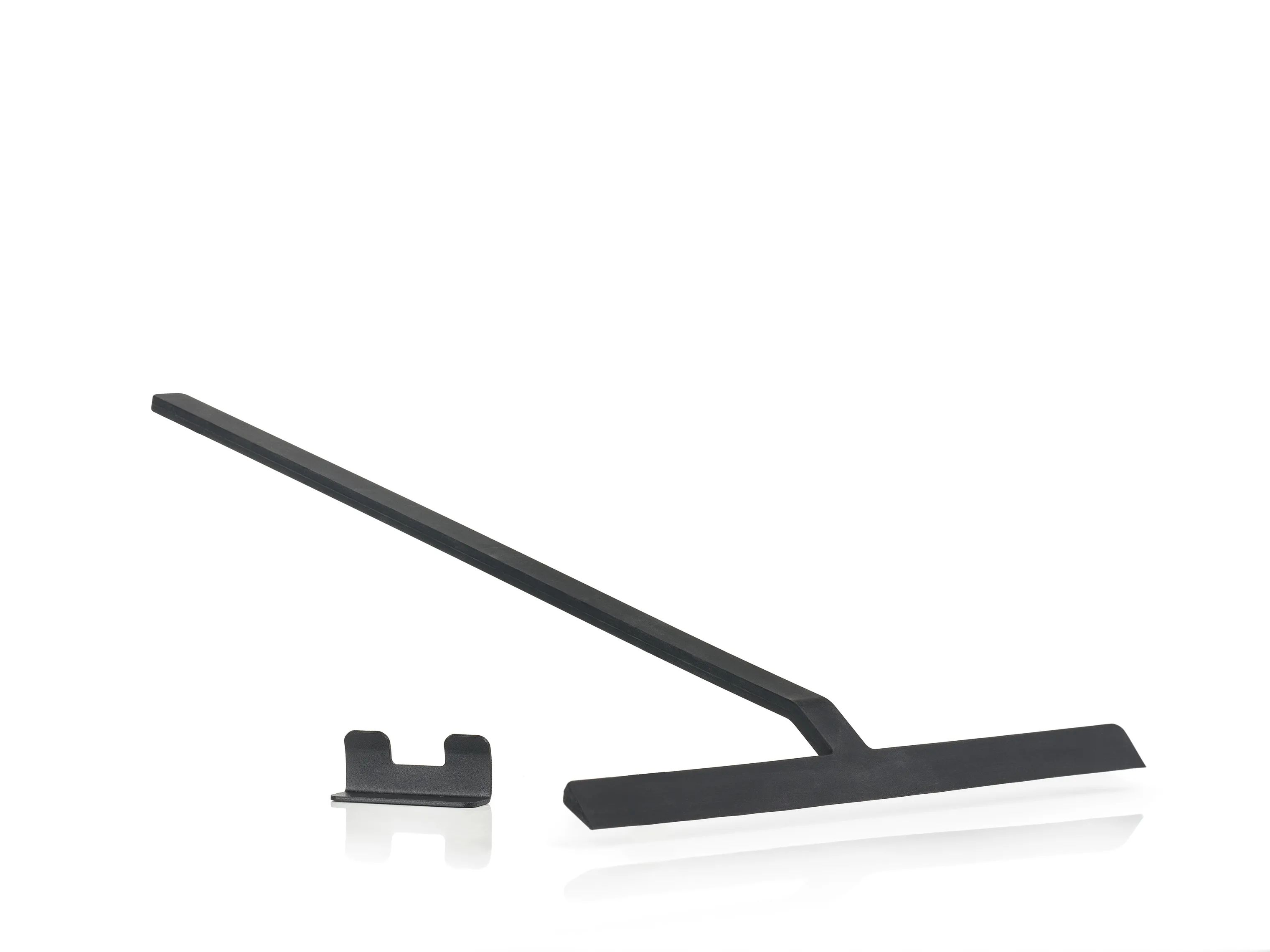 Zone Tilbehør til bad Rim Bruseskraber m. holder i Sort, 52 cm, 2