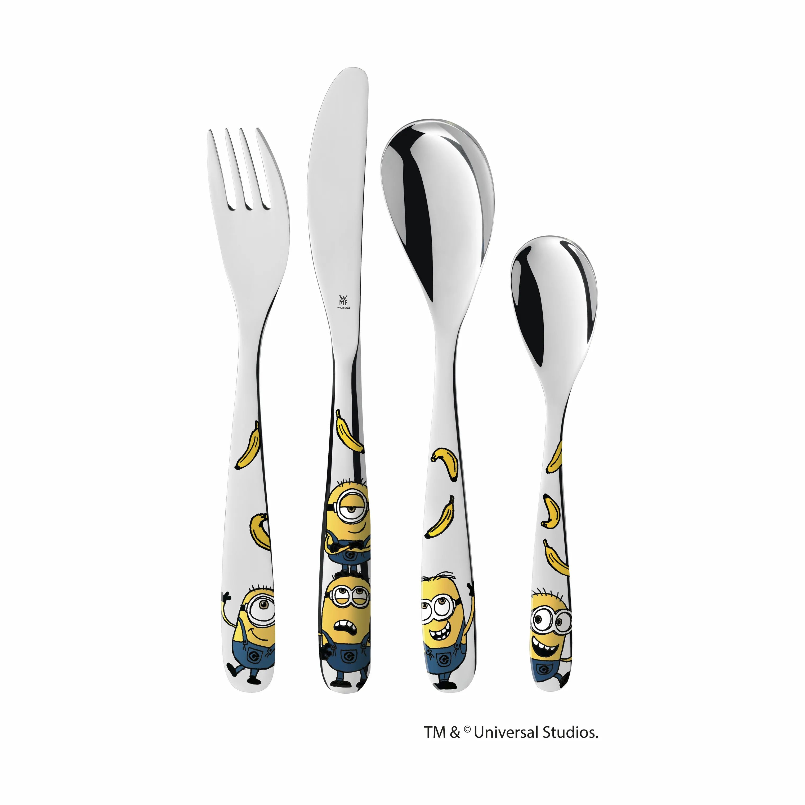 WMF Børnebestik Børnebestiksæt Minions - 4 dele i Multifarvet, 1