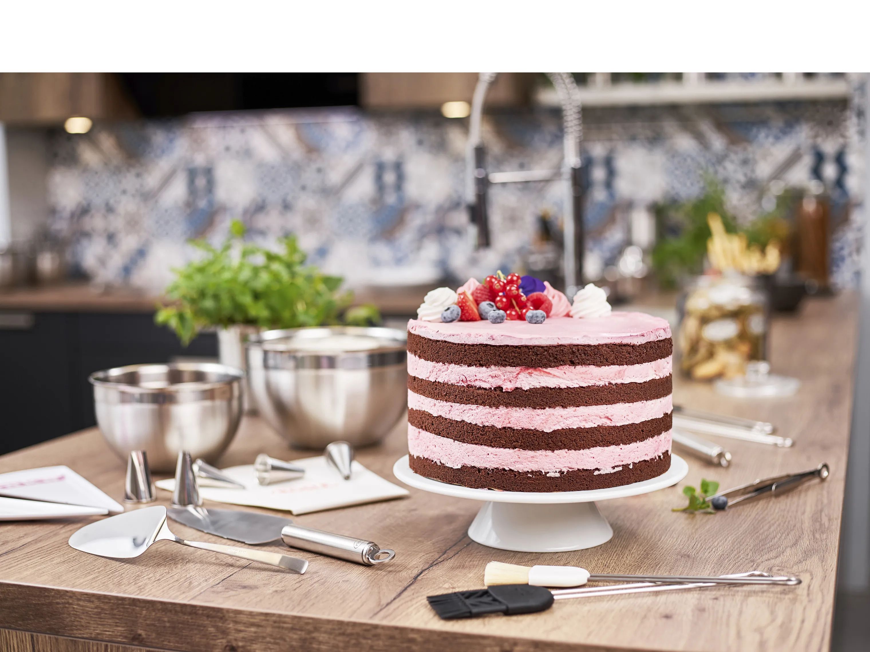 RÖSLE Bageredskaber Bagepensel i Hvid/stål, 2