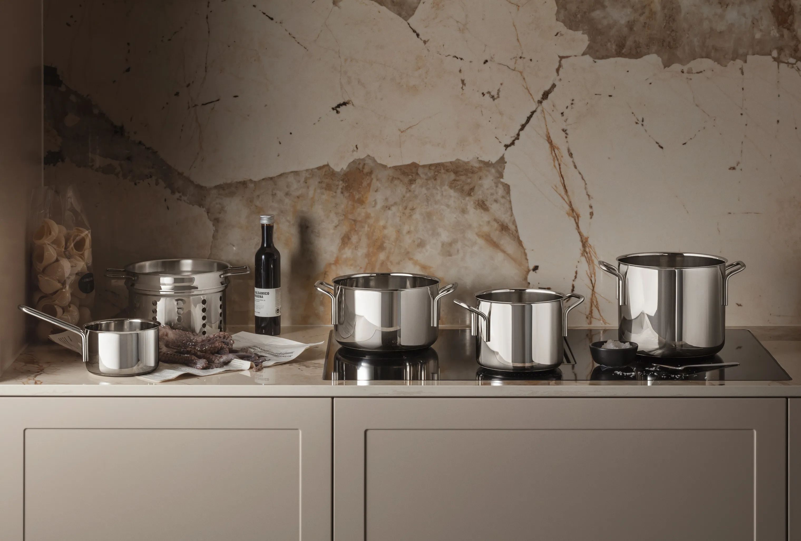 Eva Trio Grydesæt Stainless Steel Rec. Grydesæt  - 5 dele i Polished steel, 2