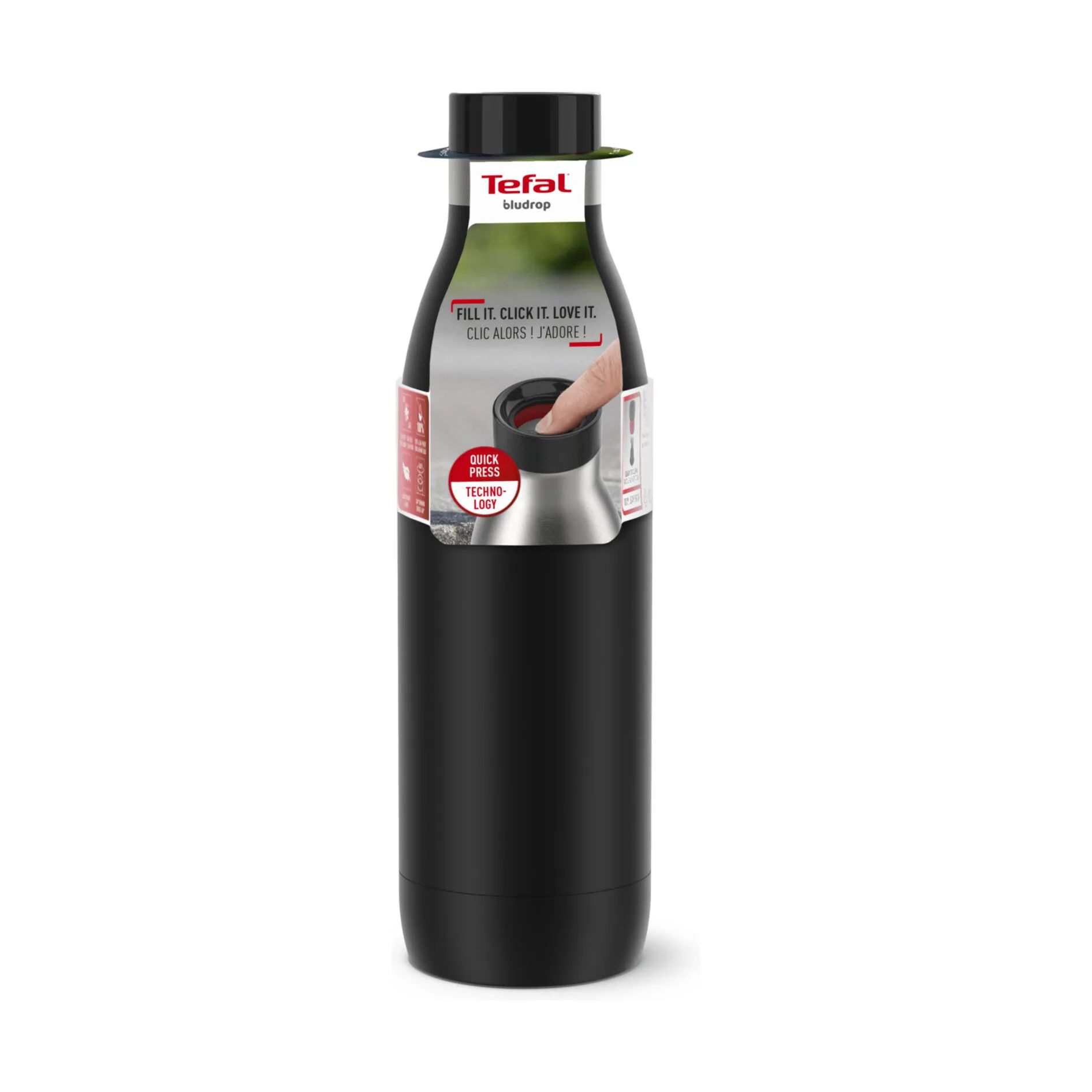 Tefal Termoflasker Bludrop Basic Termoflaske i Sort, 70 cl, 6