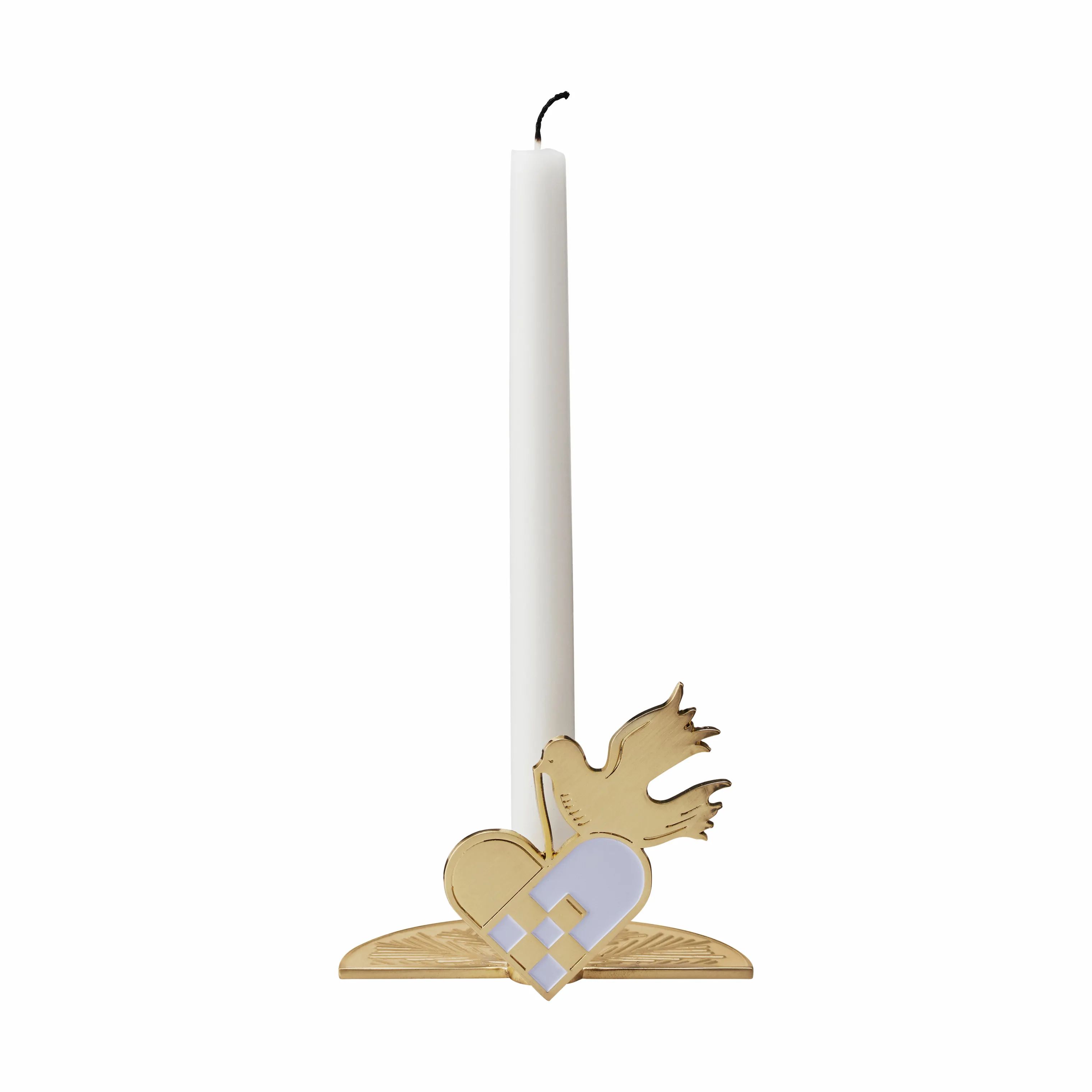 Stelton Kronelysestage Christmas Tangle Christmas While Waiting Lysestage i Guldfarvet, 6 cm, 1