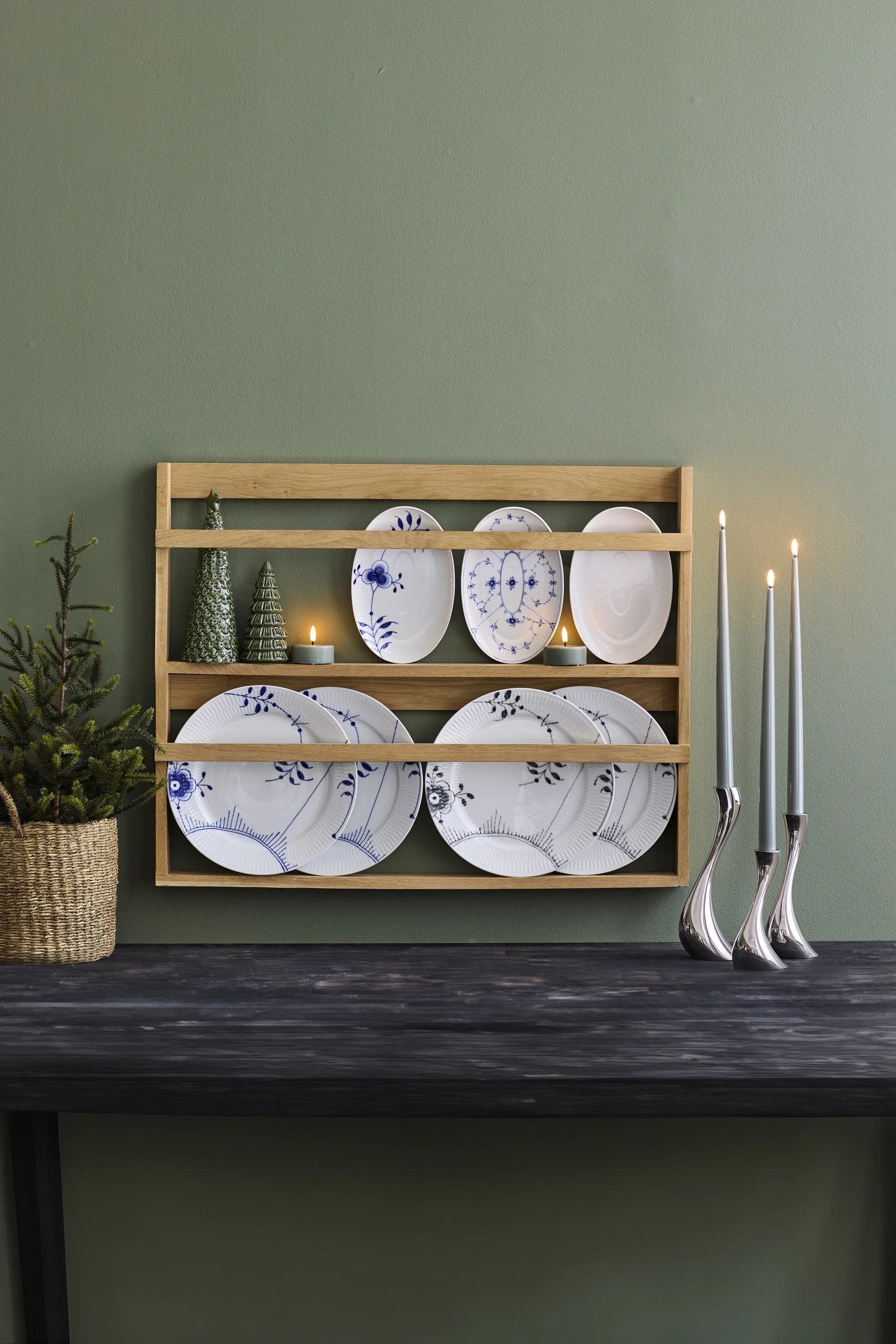 Royal Copenhagen Asietter Gifts with History Asiet - 3 stk. i Koboltblå/hvid, 2