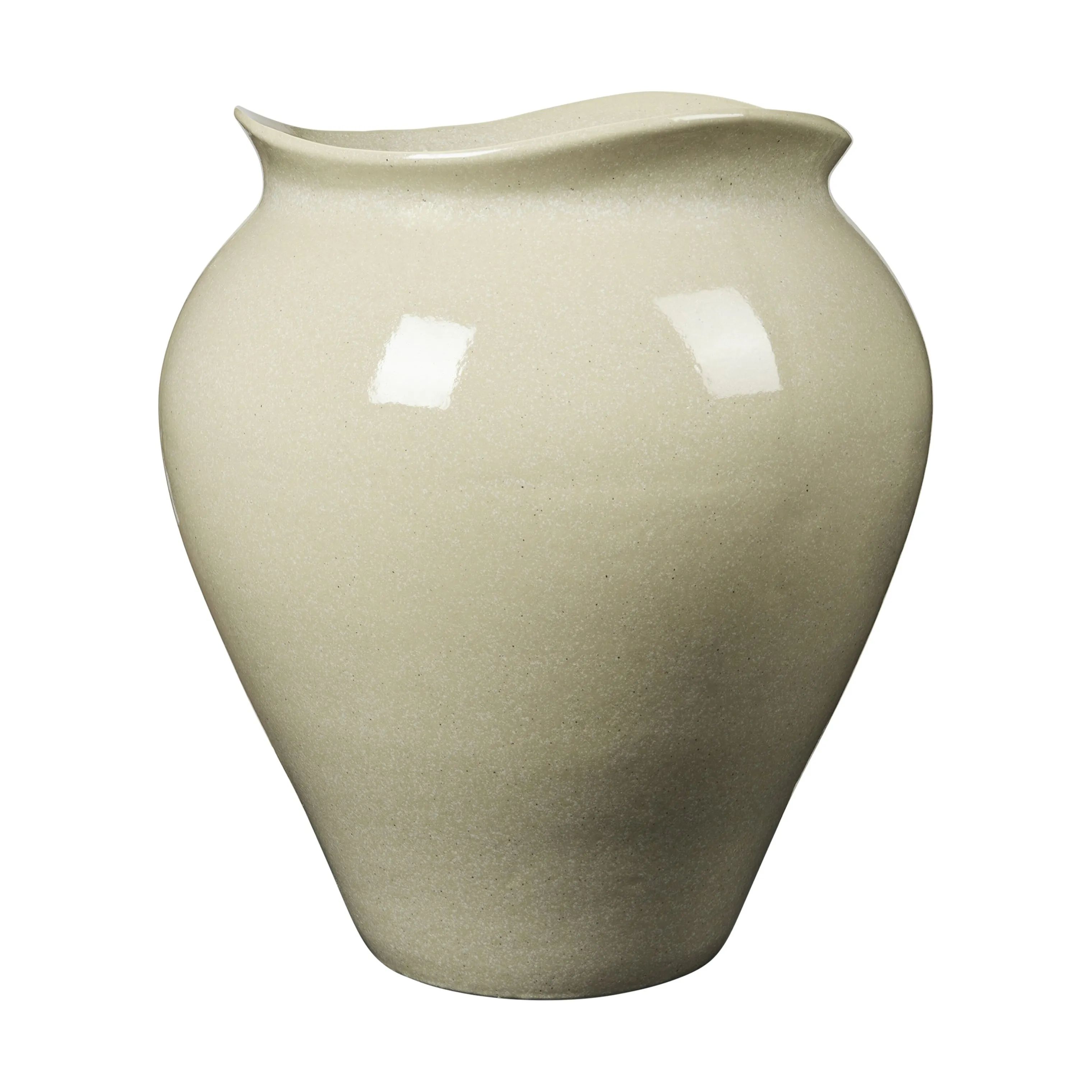 Broste Copenhagen Vaser Florentina Gulvvase i Beige, H57 x Ø50 cm, 1