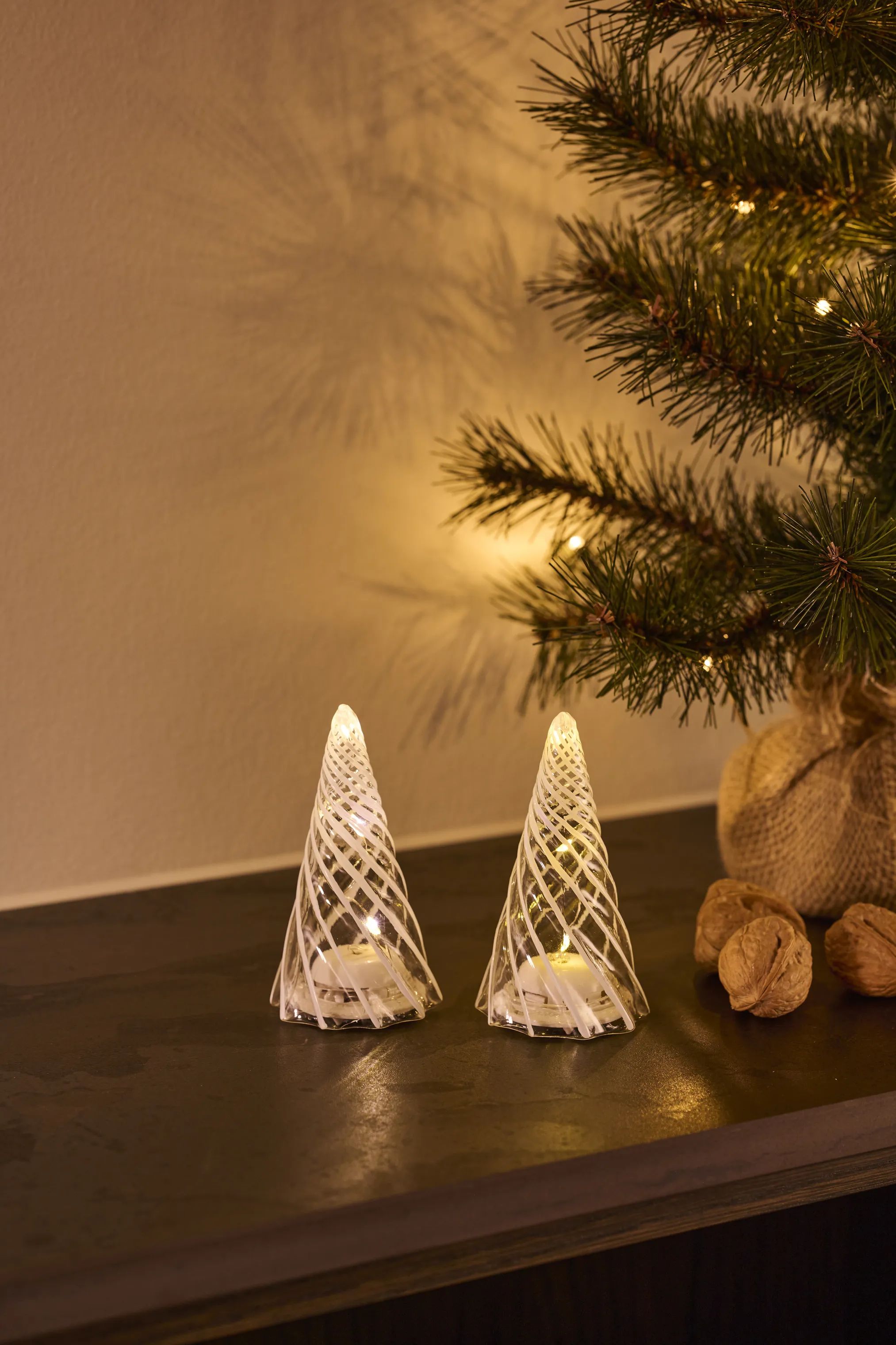 Sirius LED-lys Vilma LED Juletræ - 2 stk. i Klar, 11 cm, 2