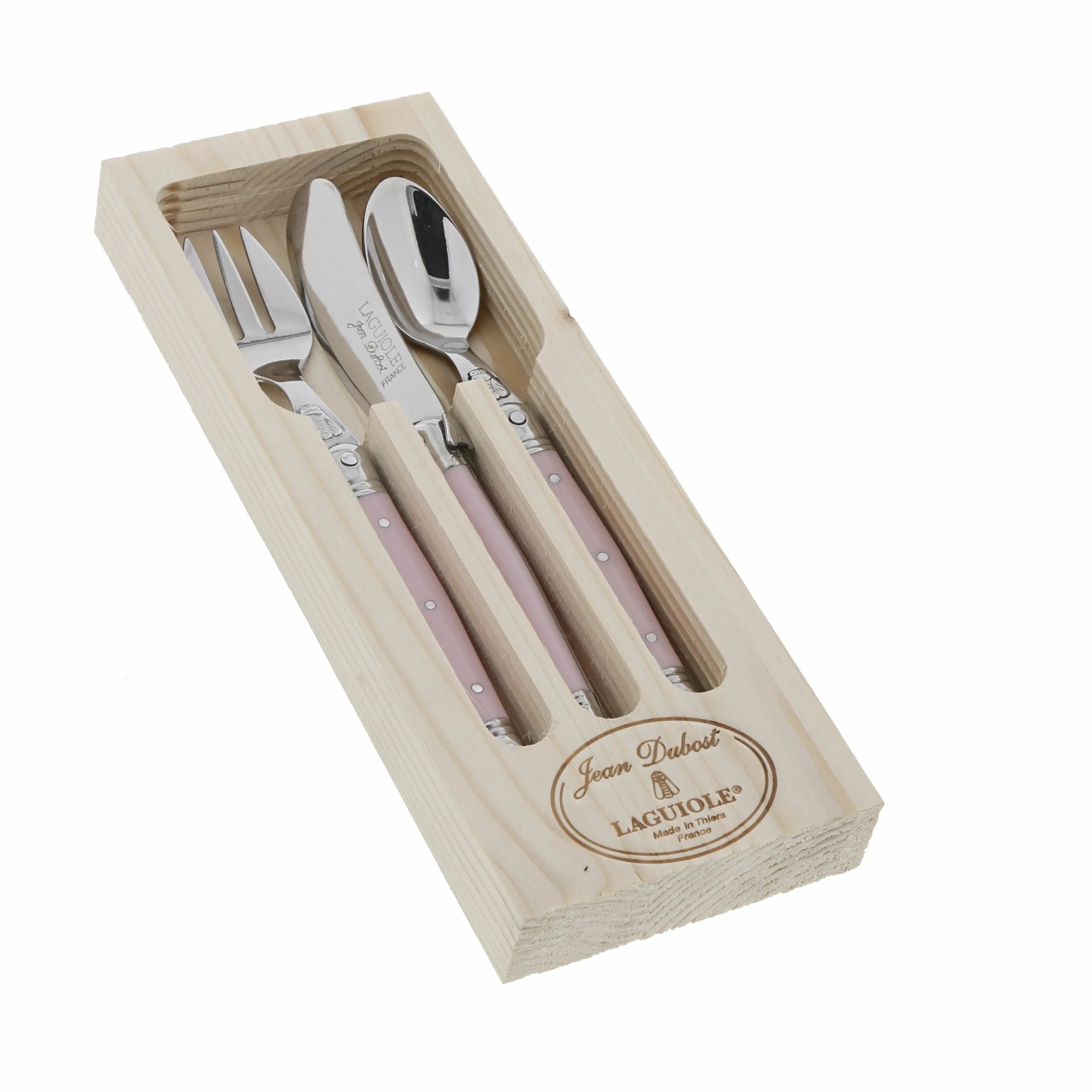 Jean Dubost Børnebestik Laguiole Børnebestik - 3 dele i Pink, 20 cm, 1