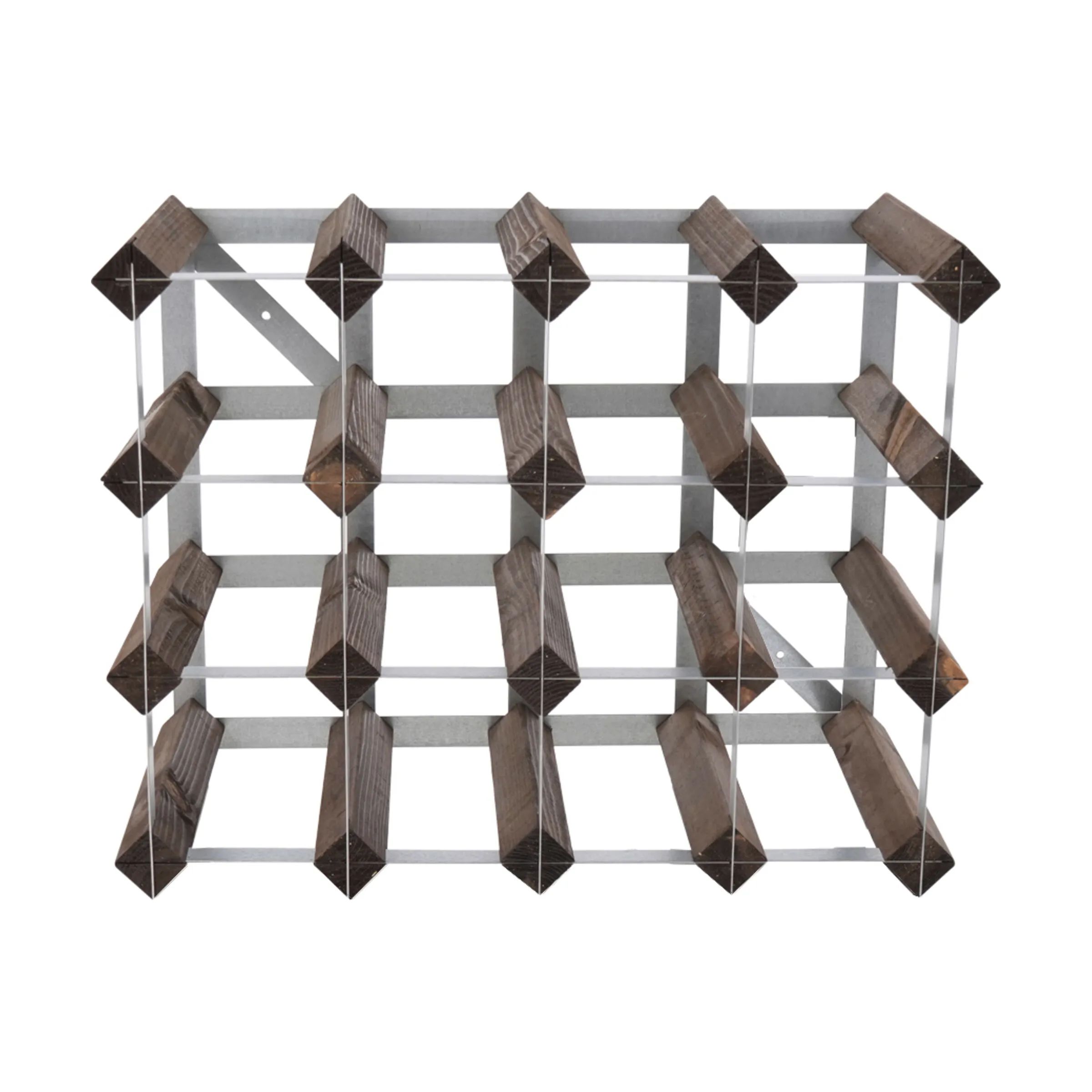 Traditional Wine Racks Vinreoler Vinreol i Mørk Egetræ, 3