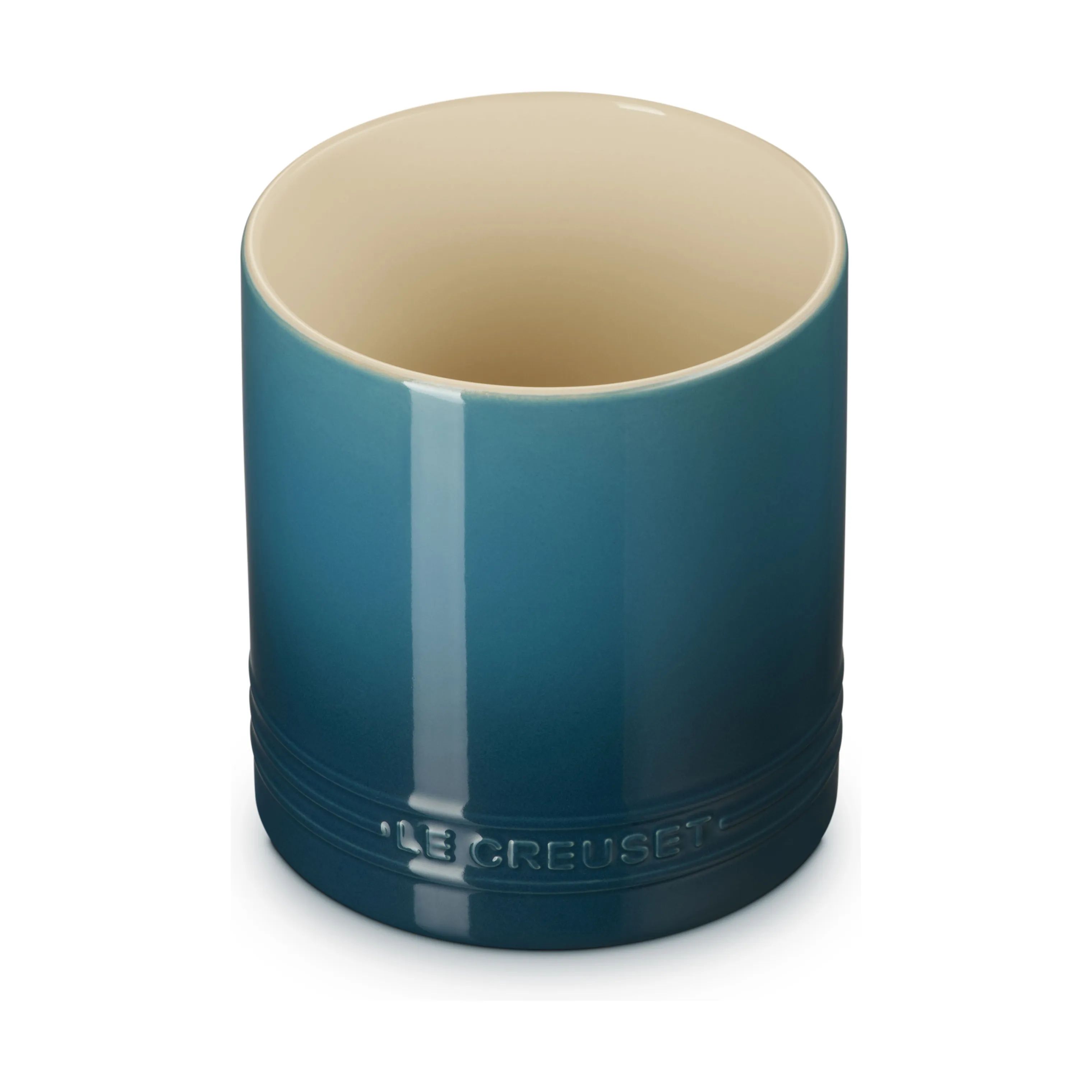 Le Creuset Krukker til køkkenredskaber Signature Redskabskrukke i Deep Teal, 3