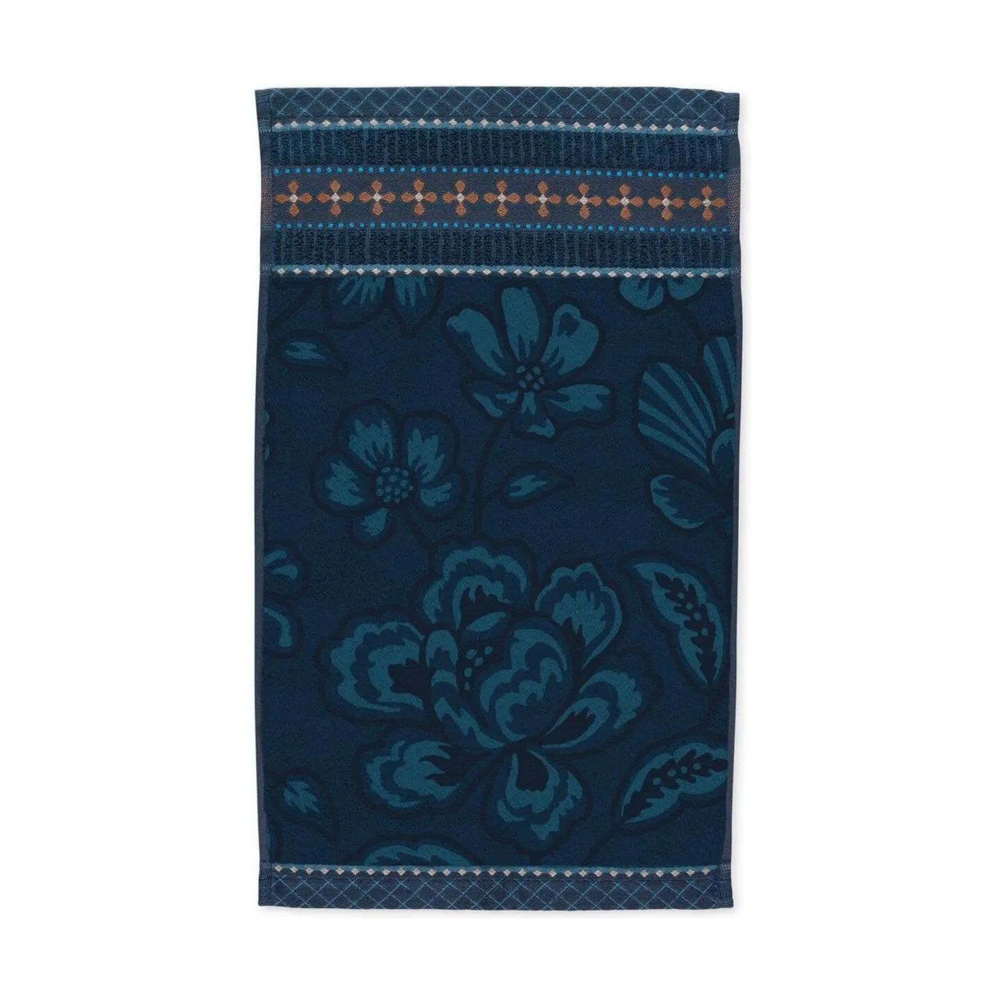 PIP Studio Håndklæder Jasmin Jacquard Håndklæde i Blå, B30 x L50 cm, 1