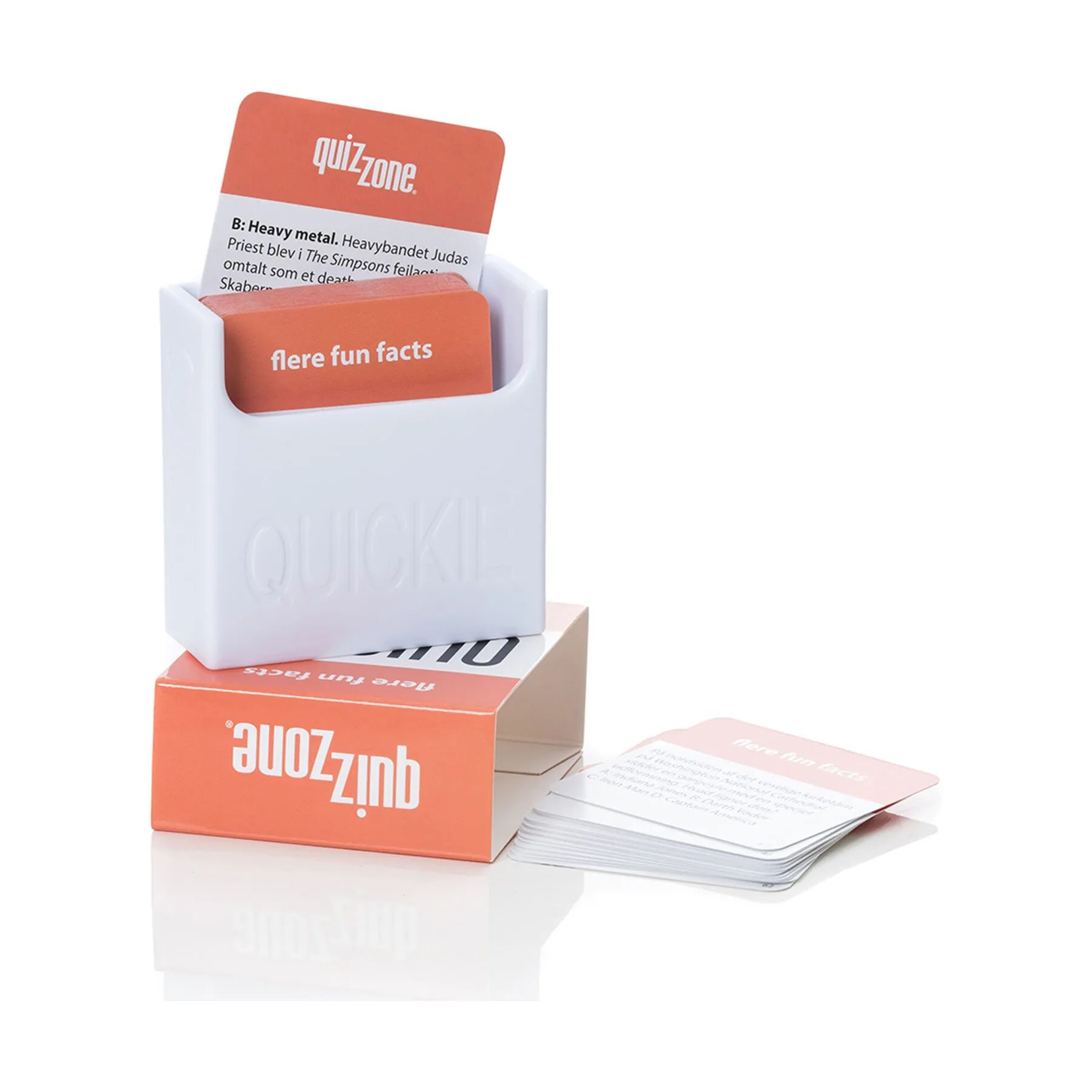 Spilbræt Spil Brætspil - Quizzone Quickie - Flere Funfacts i Mørk orange, 2