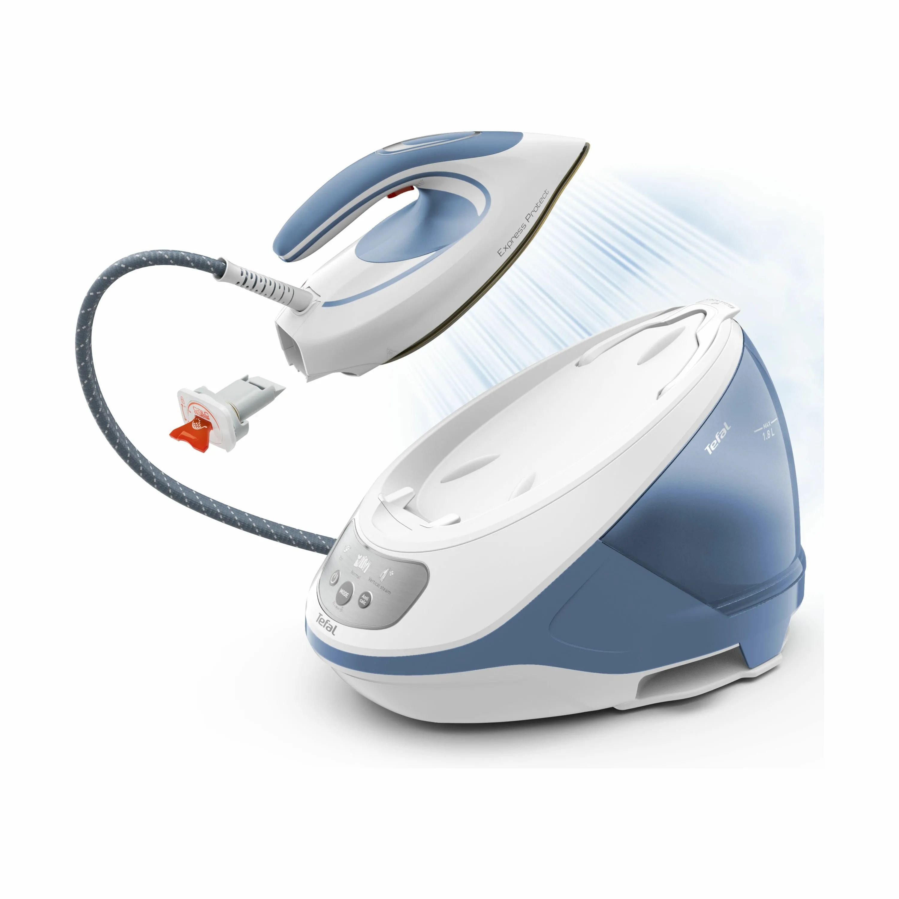 Tefal Dampstationer Pro Express Express Protect Dampstrygejern i Blå, 4