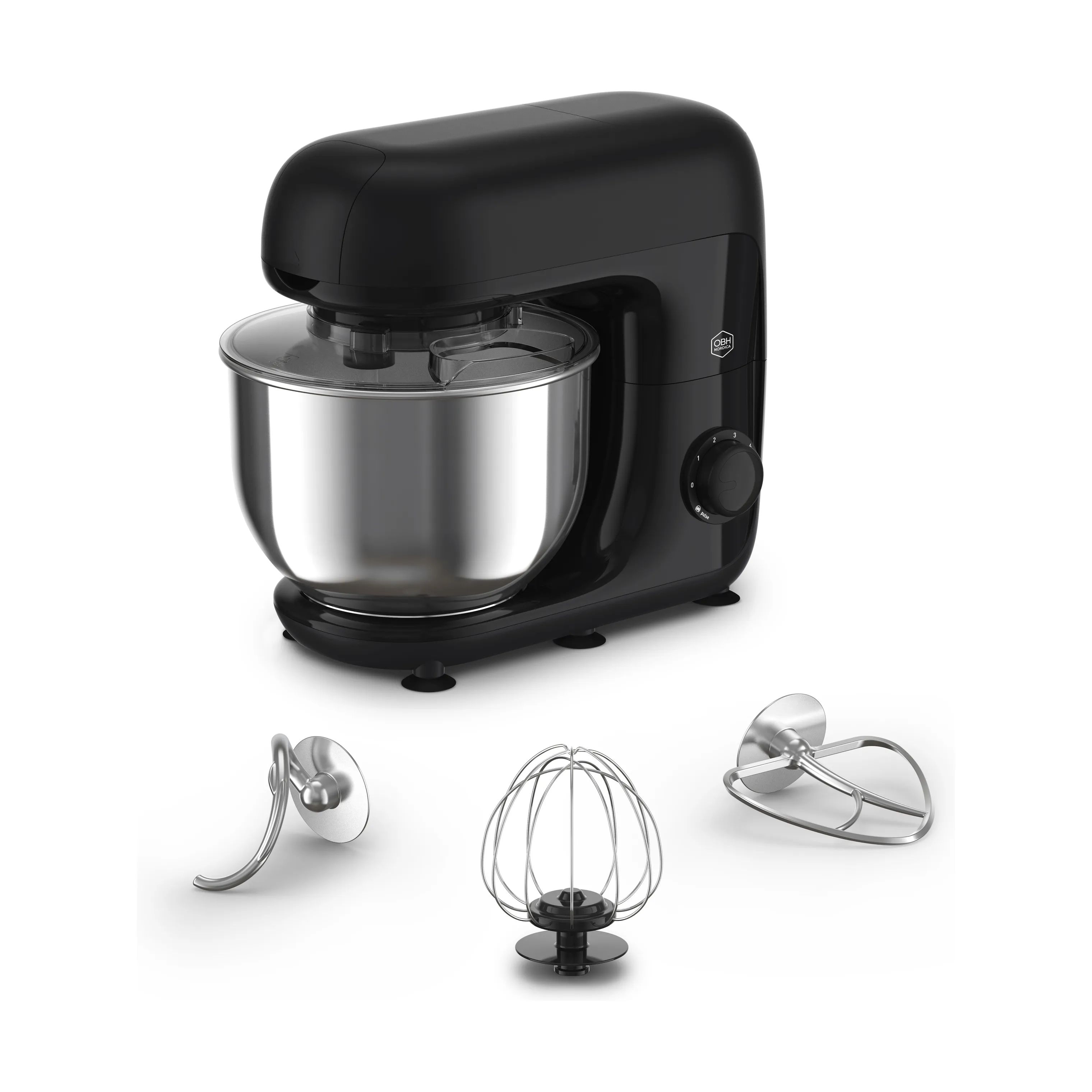 OBH Nordica Røremaskiner Køkkenmaskine Bake Essential i Sort, 1