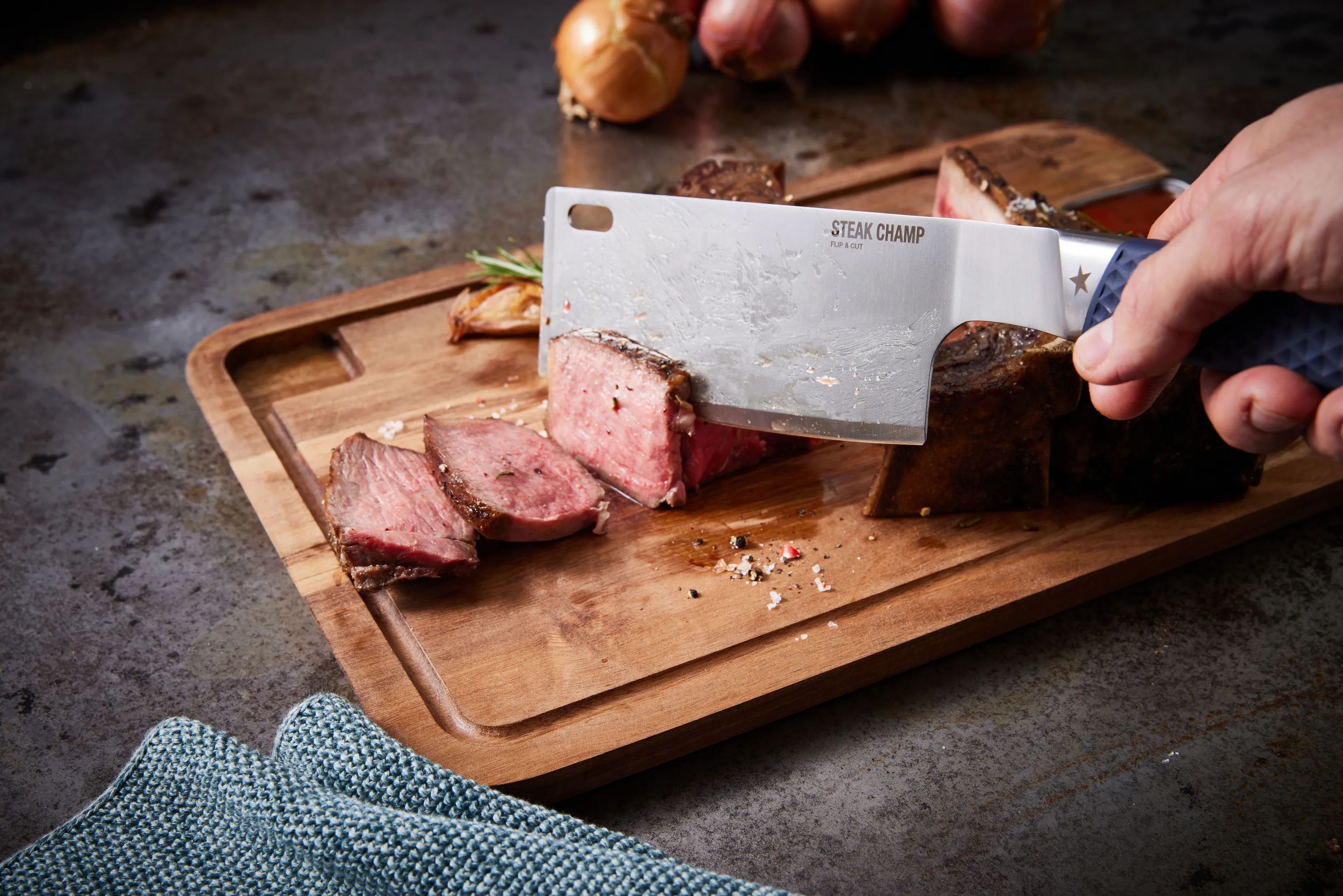 Steak Champ Øvrigt grilltilbehør Flip & Cut Spatel i Rustfrit stål, 2