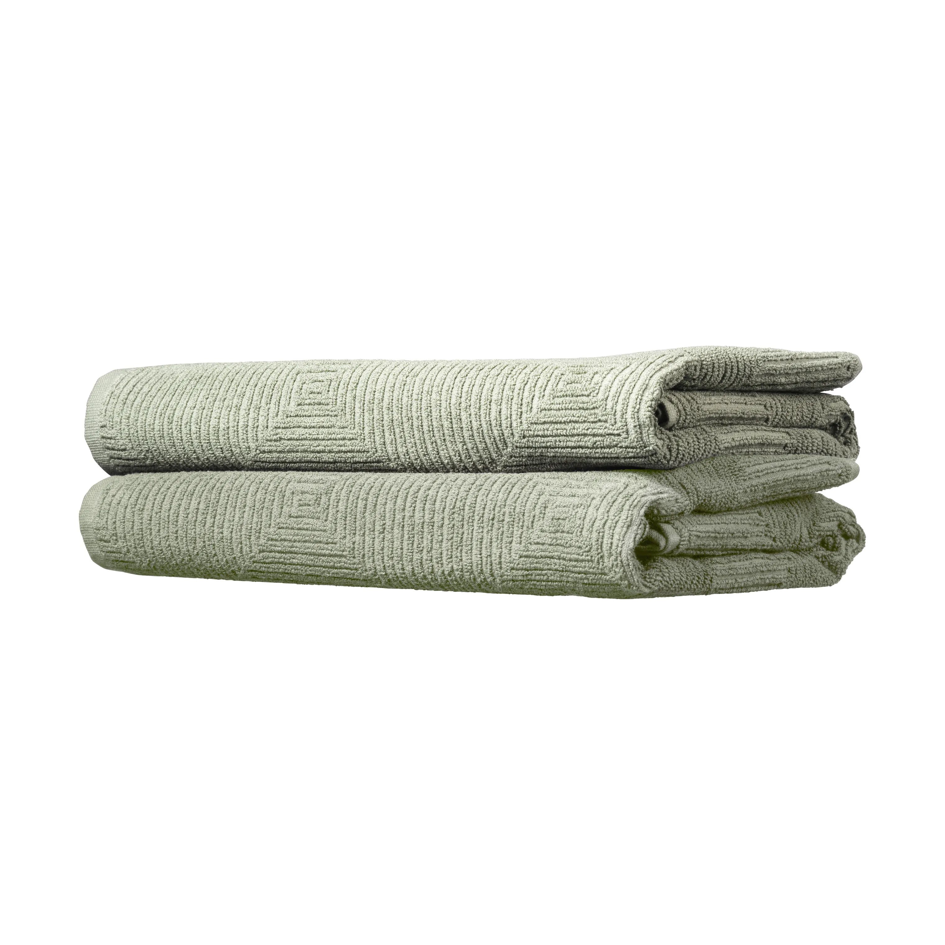 FDB Møbler Håndklæder R33 Kirkeby Håndklæde - 2 stk. i Sea, B70 x L140 cm, 1