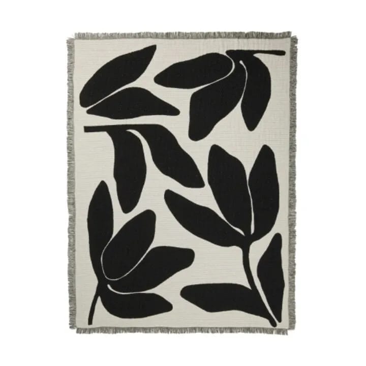 Broste Copenhagen Plaider Herbert Plaid i Black/Off White, 1
