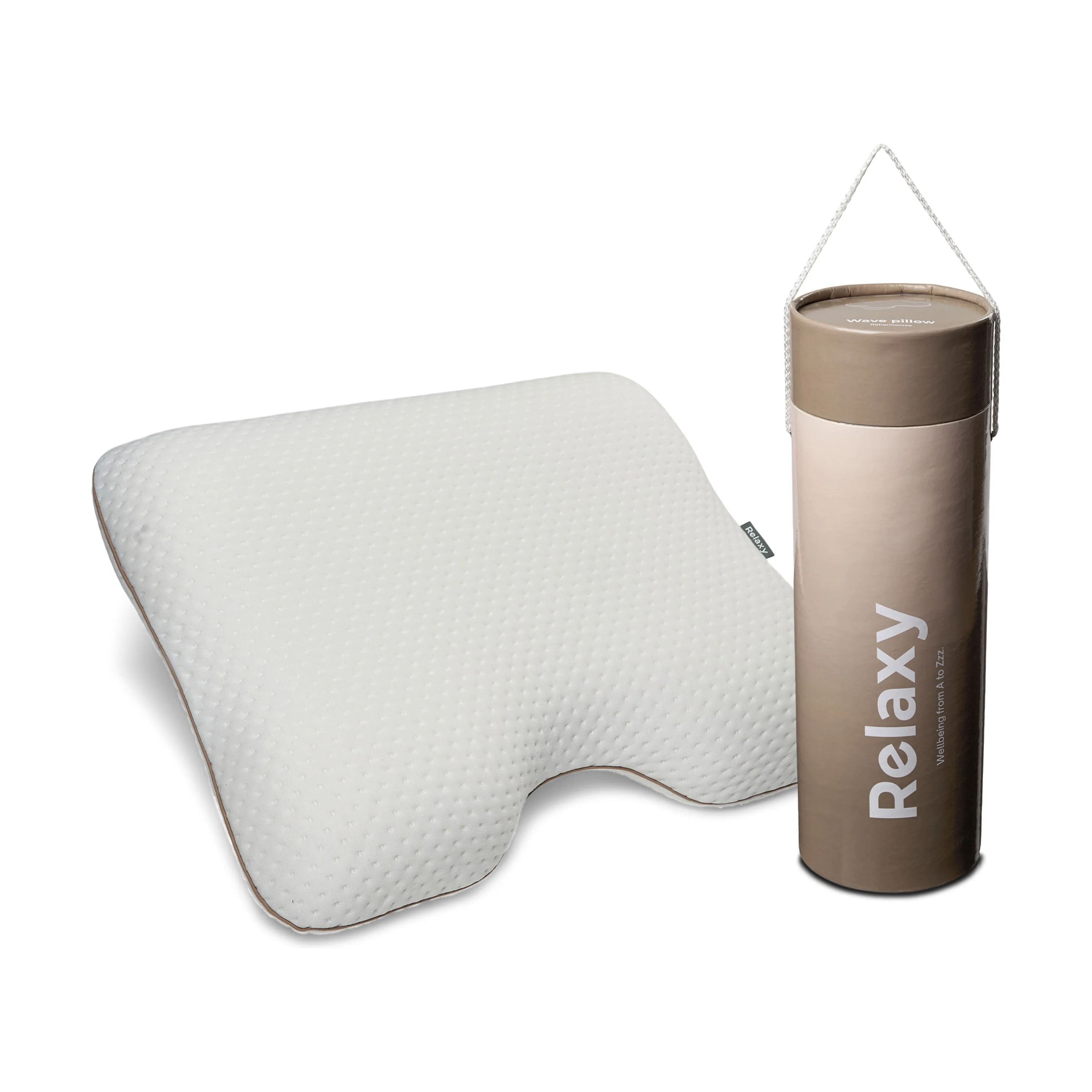 Relaxy Hovedpuder Wave Memoryfoam Hovedpude i Hvid, 3