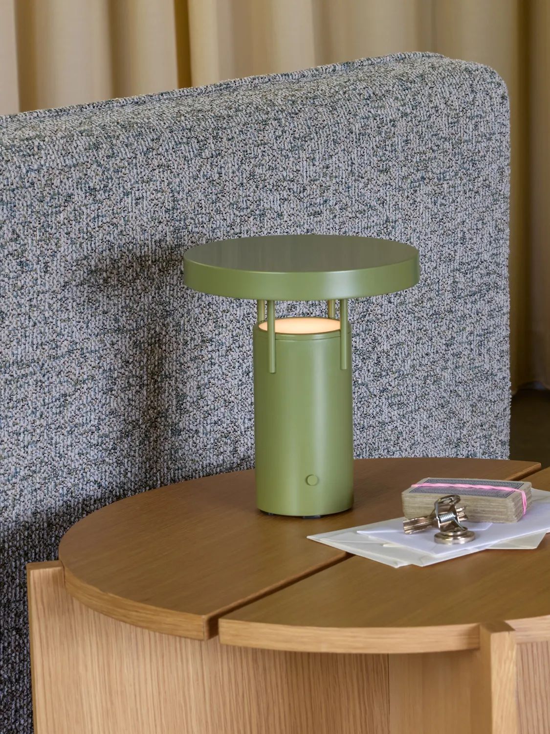 Hübsch Bordlamper Bringme Bordlampe i Grøn, 20 cm, 2