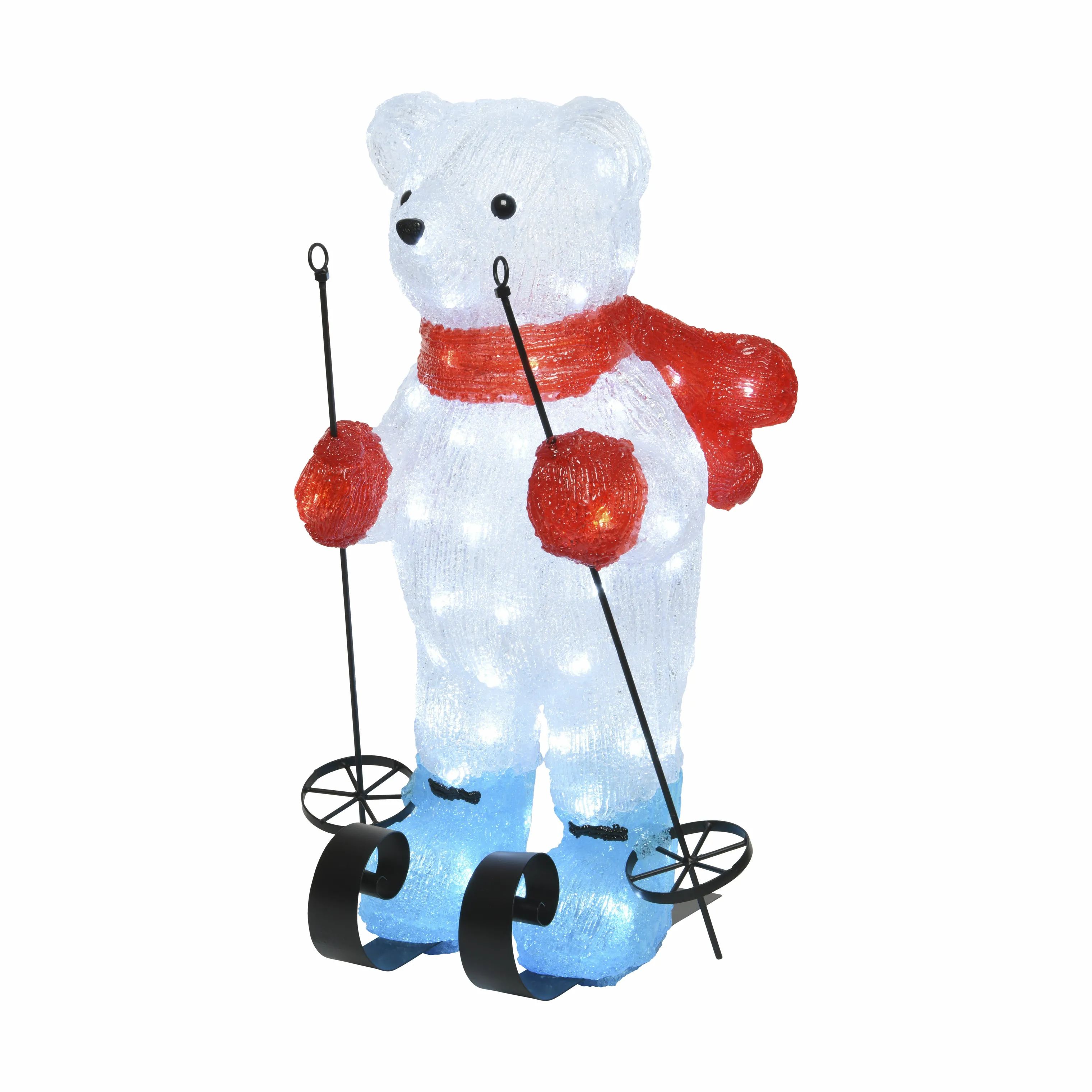 Casa Christmas Lysdekoration LED-figur - Bamse i 54,5 cm, 1