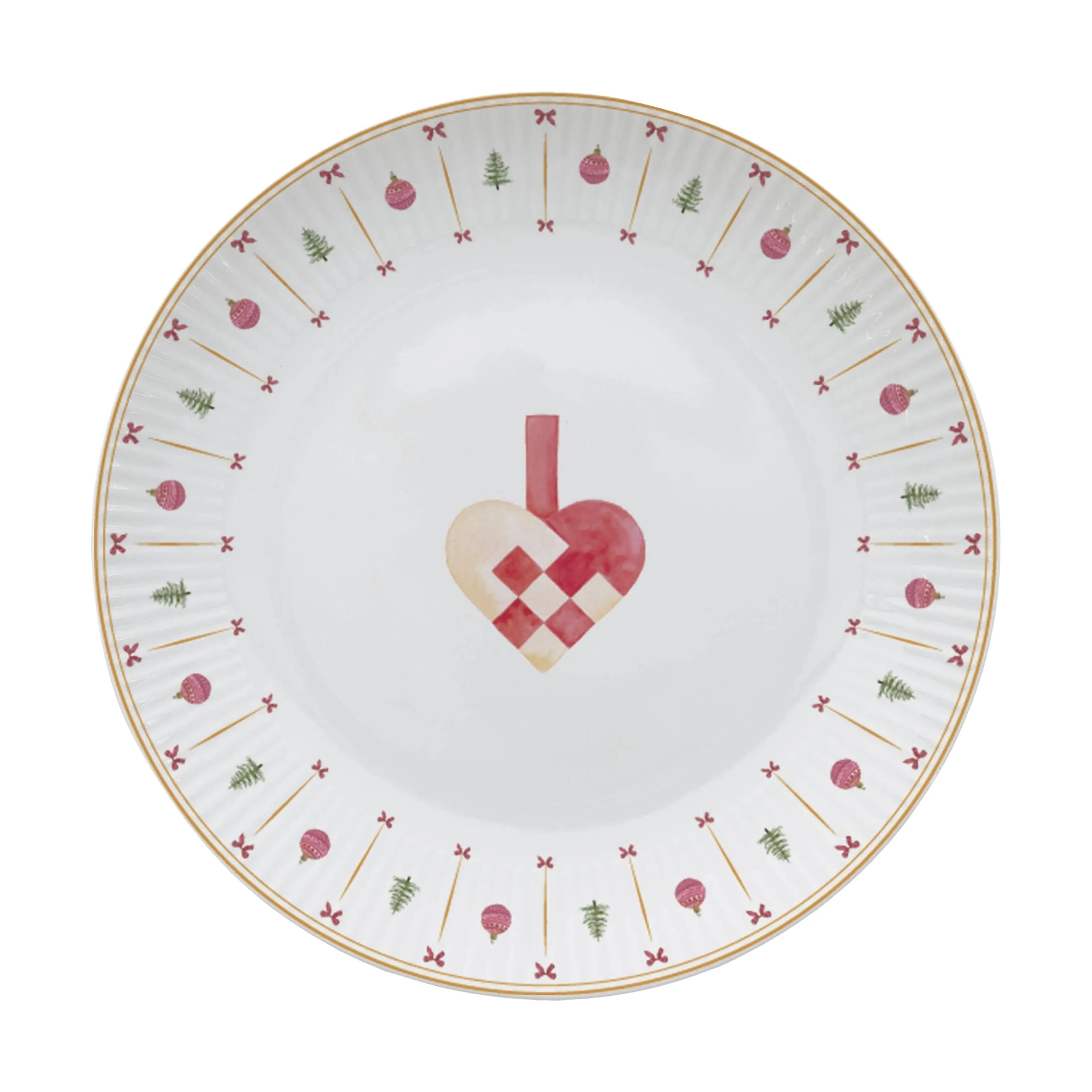 Occasions Kage- og desserttallerkener AIDA X ALL BY VOSS Cozy Christmas Desserttallerken i Hvid, 1