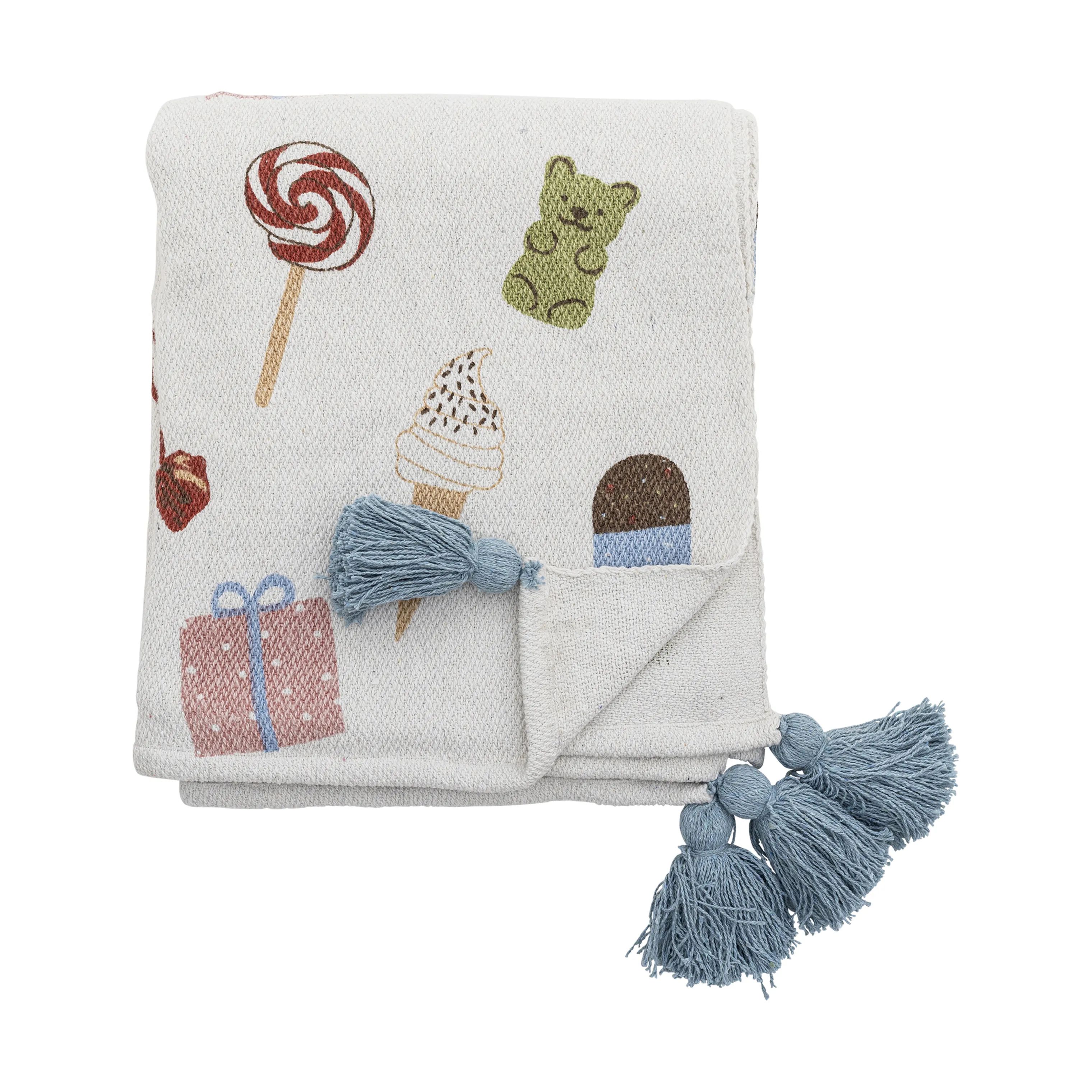 Bloomingville Mini Plaider Sweets Plaid i Natur, 1
