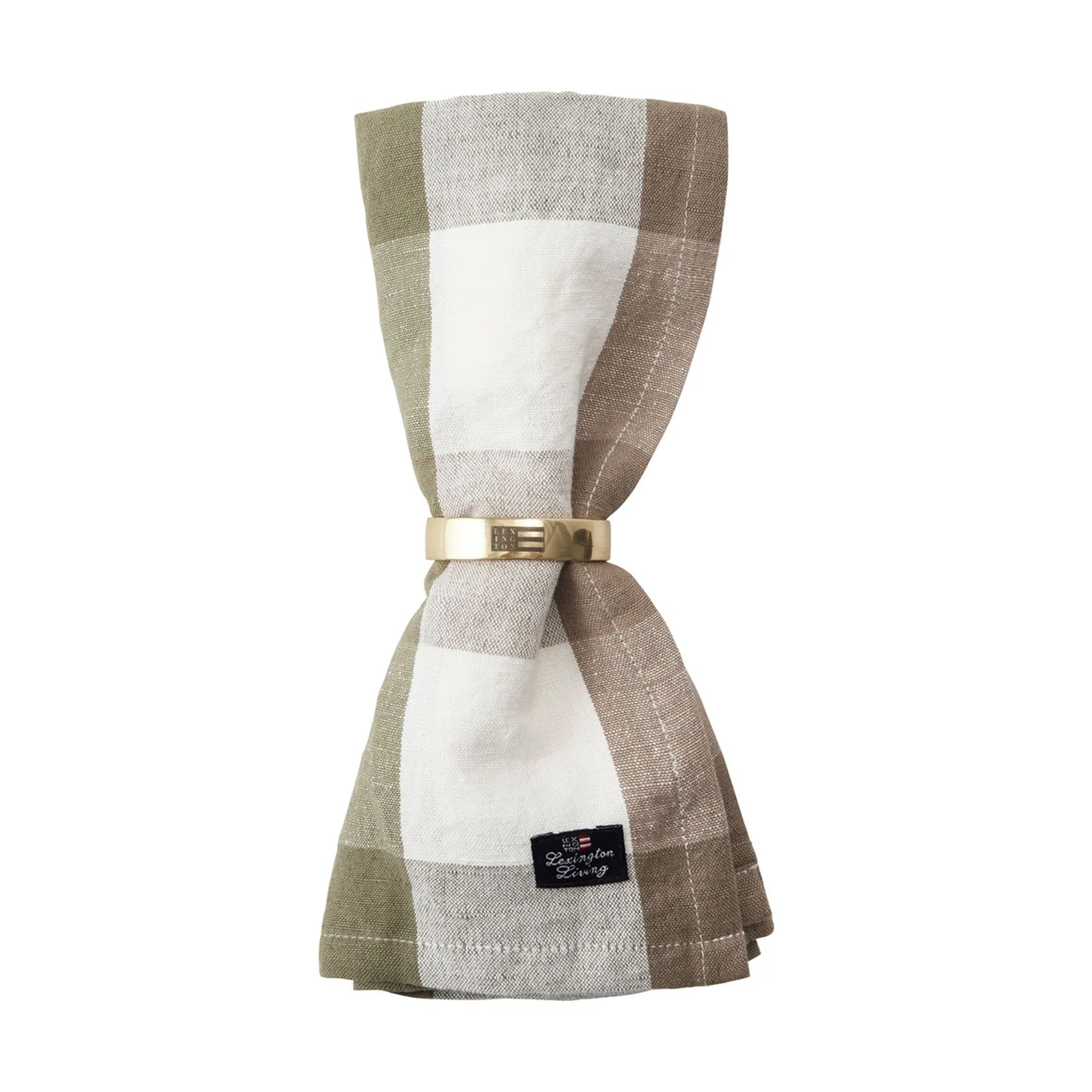 Lexington Stofservietter Comforts of Fall Serviet i Olive;White;Brown, 3