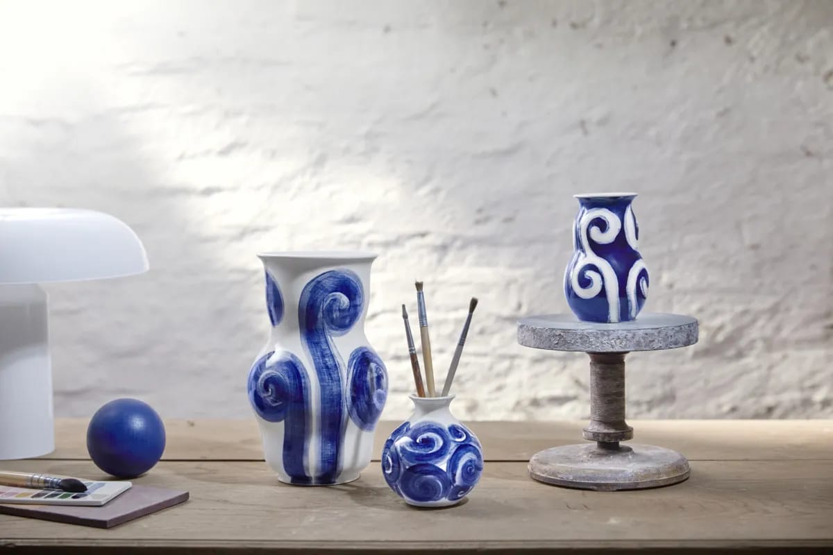 Kähler Vaser Tulle Vase i Blå, 3
