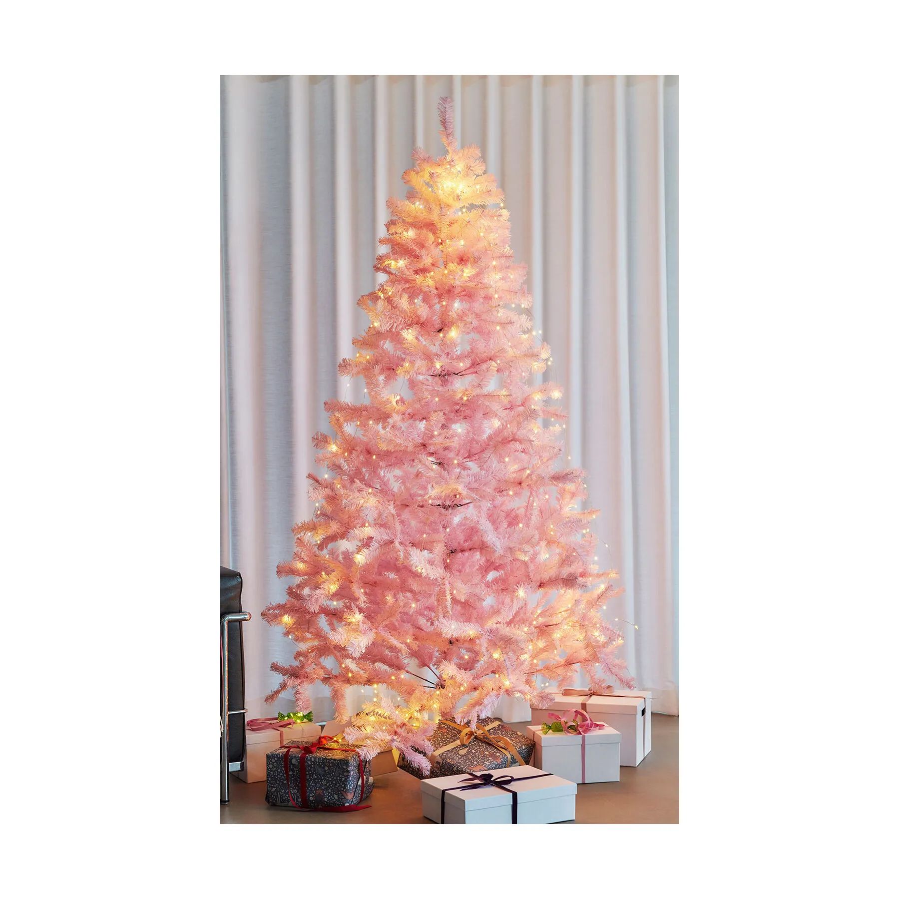 Sirius Juletræer Pinky Kunstigt Juletræ m. LED i 210 cm, 3