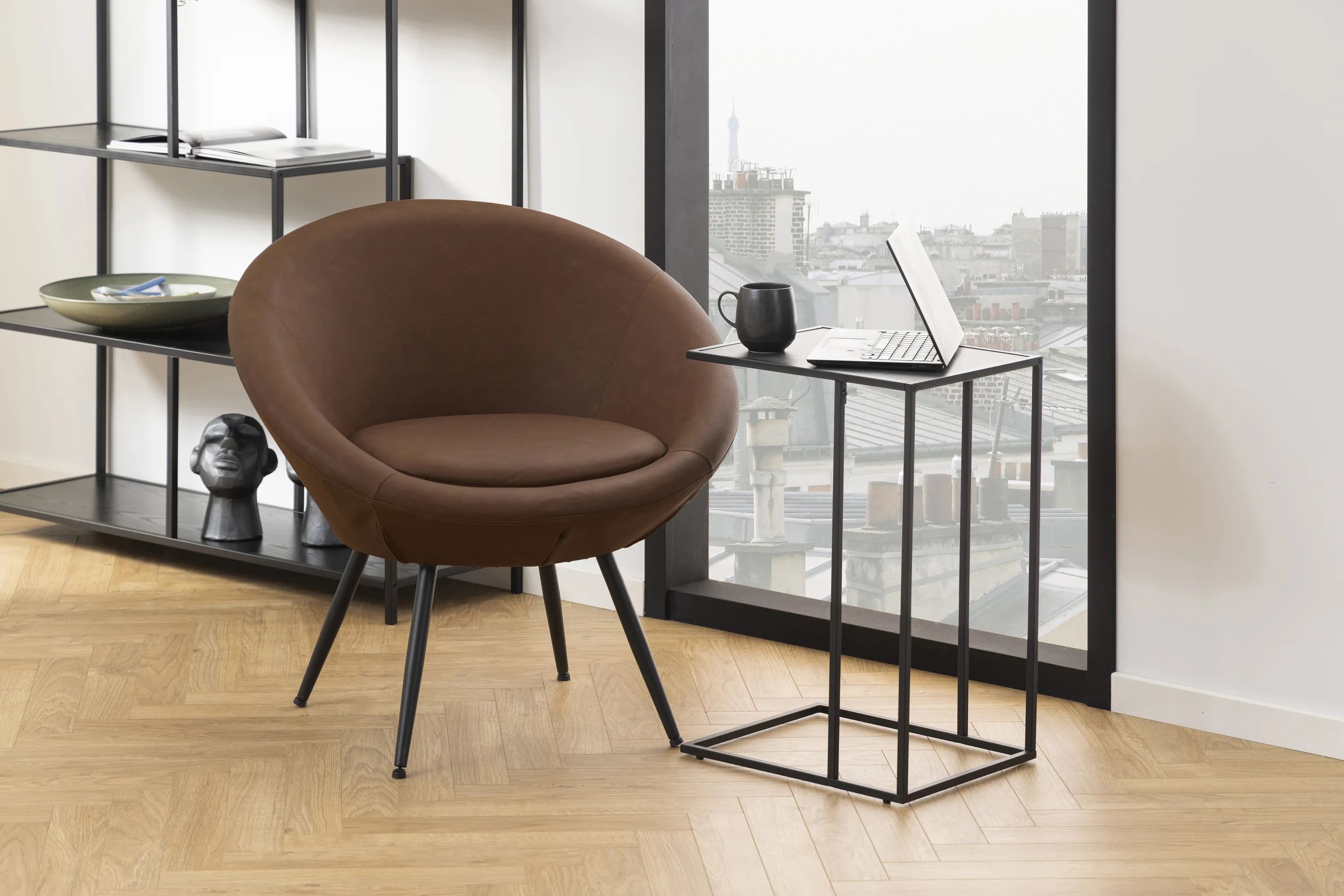 CASA Living Sideborde Infinity Hjørnebord i Sort, 3