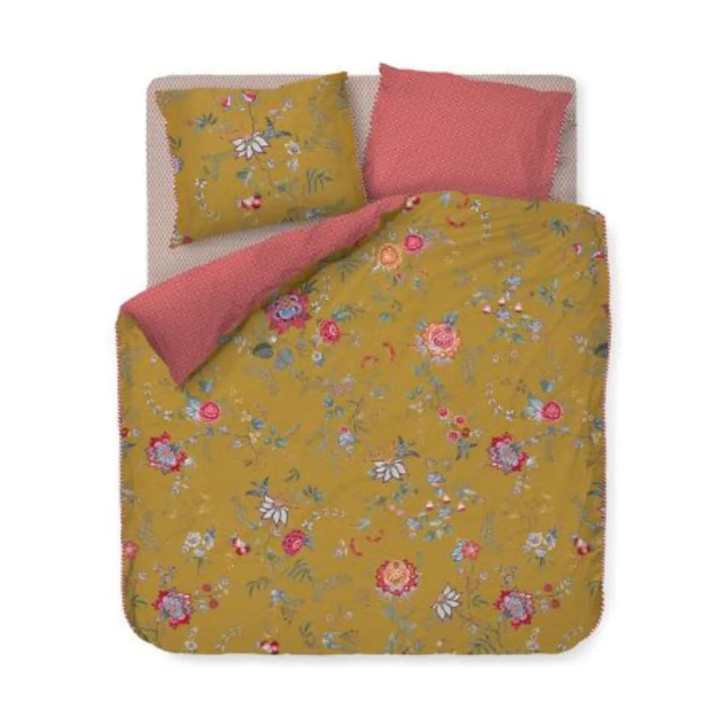 PIP Studio Sengetøj Flower Festival Sengetøj i Yellow, B140 x L200 cm, 1