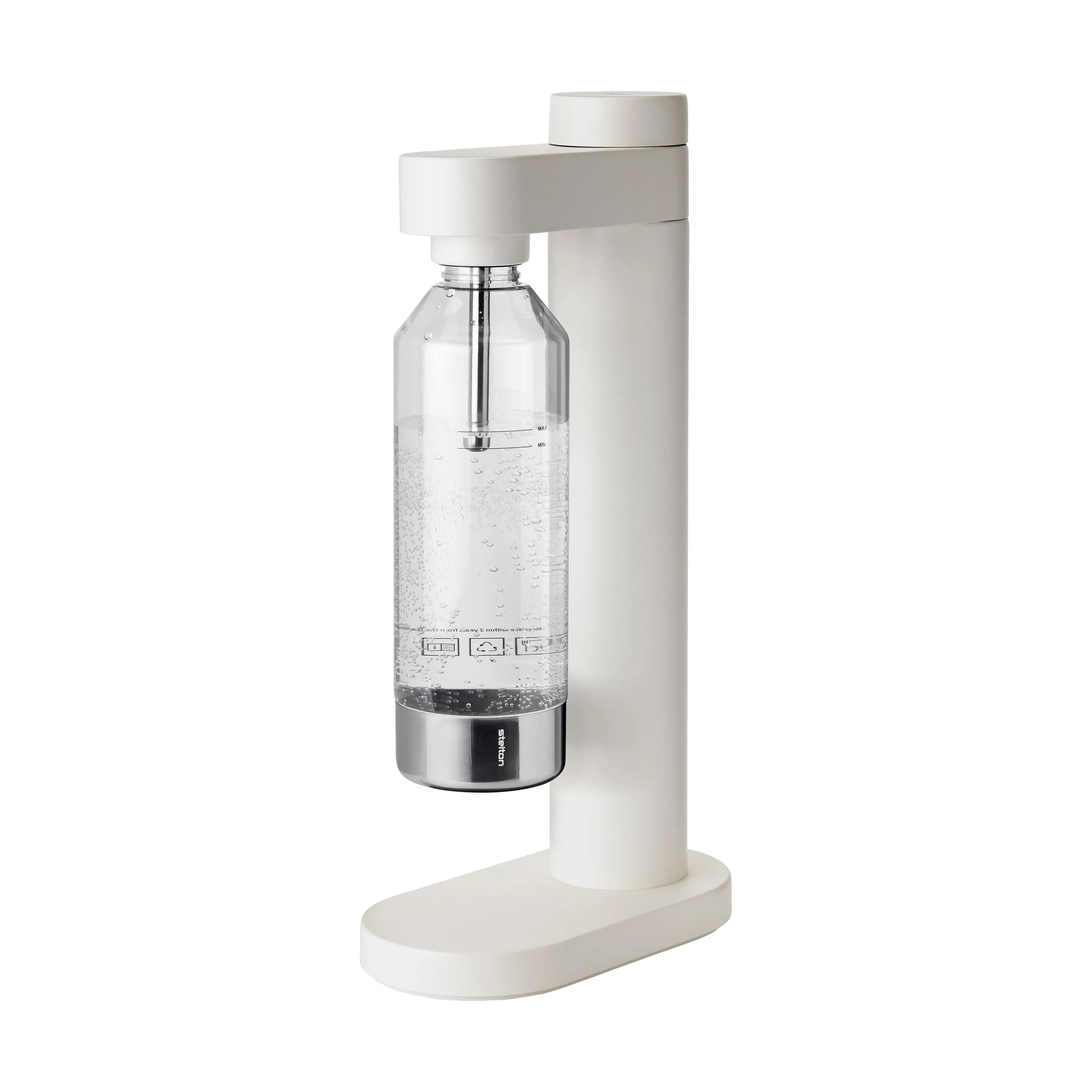 Stelton Sodavandsmaskiner Brus Kulsyremaskine m. flaske i Soft White, 1