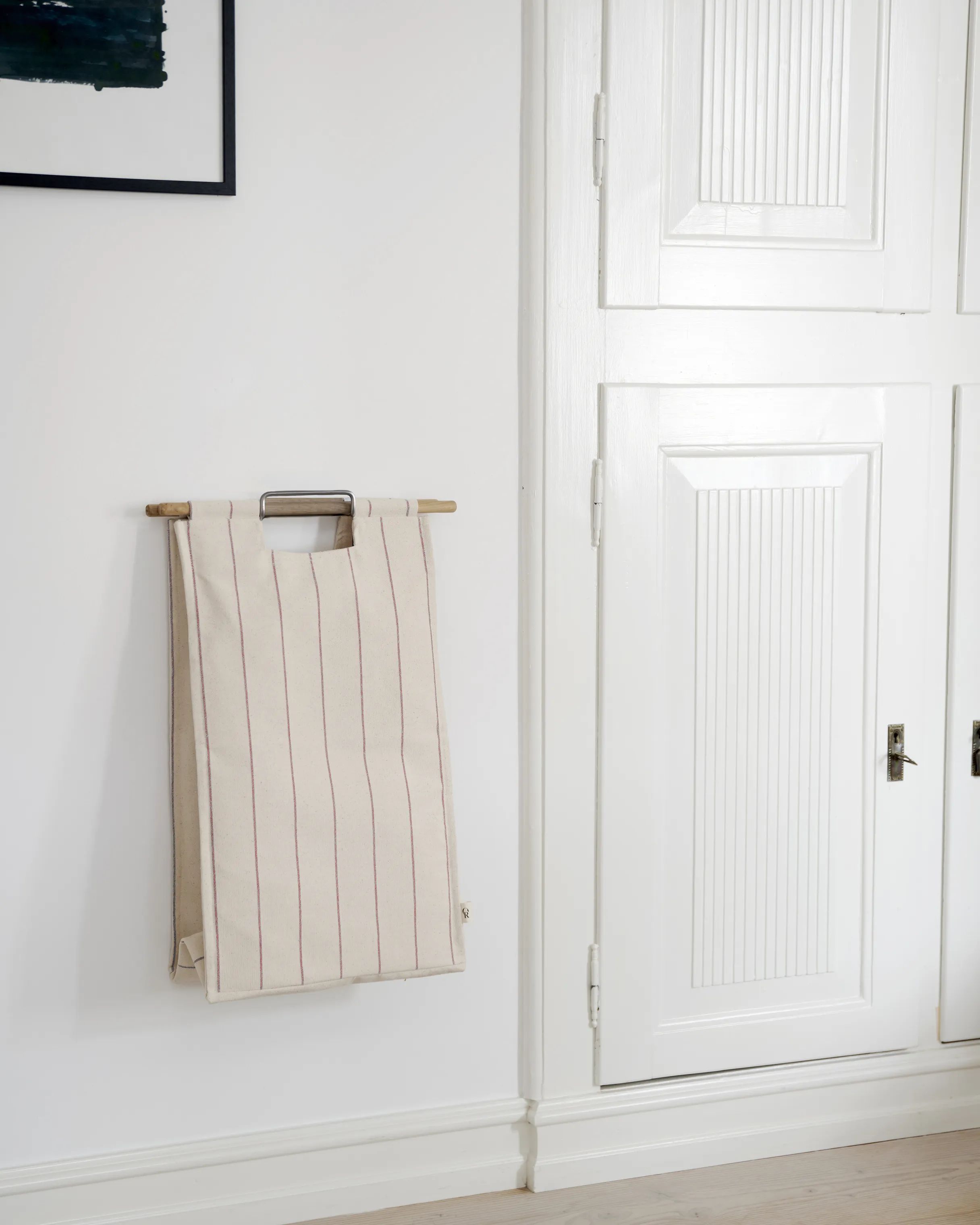 ReCollector Vasketøjskurve BagUp Vasketøjskurv i Beige/rødstribet, 3