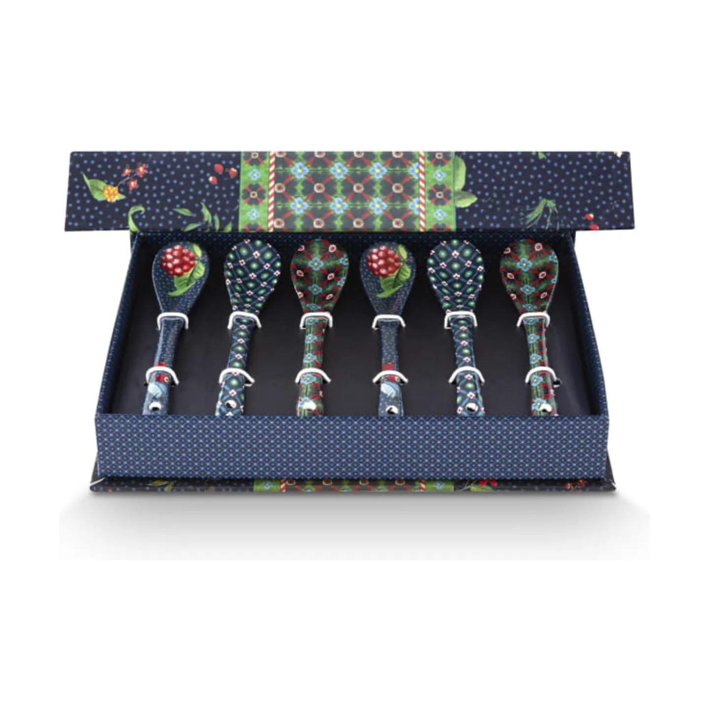 PIP Studio Kaffe- og teskeer Berry Blues Teske - 6 stk. i Blå, 3