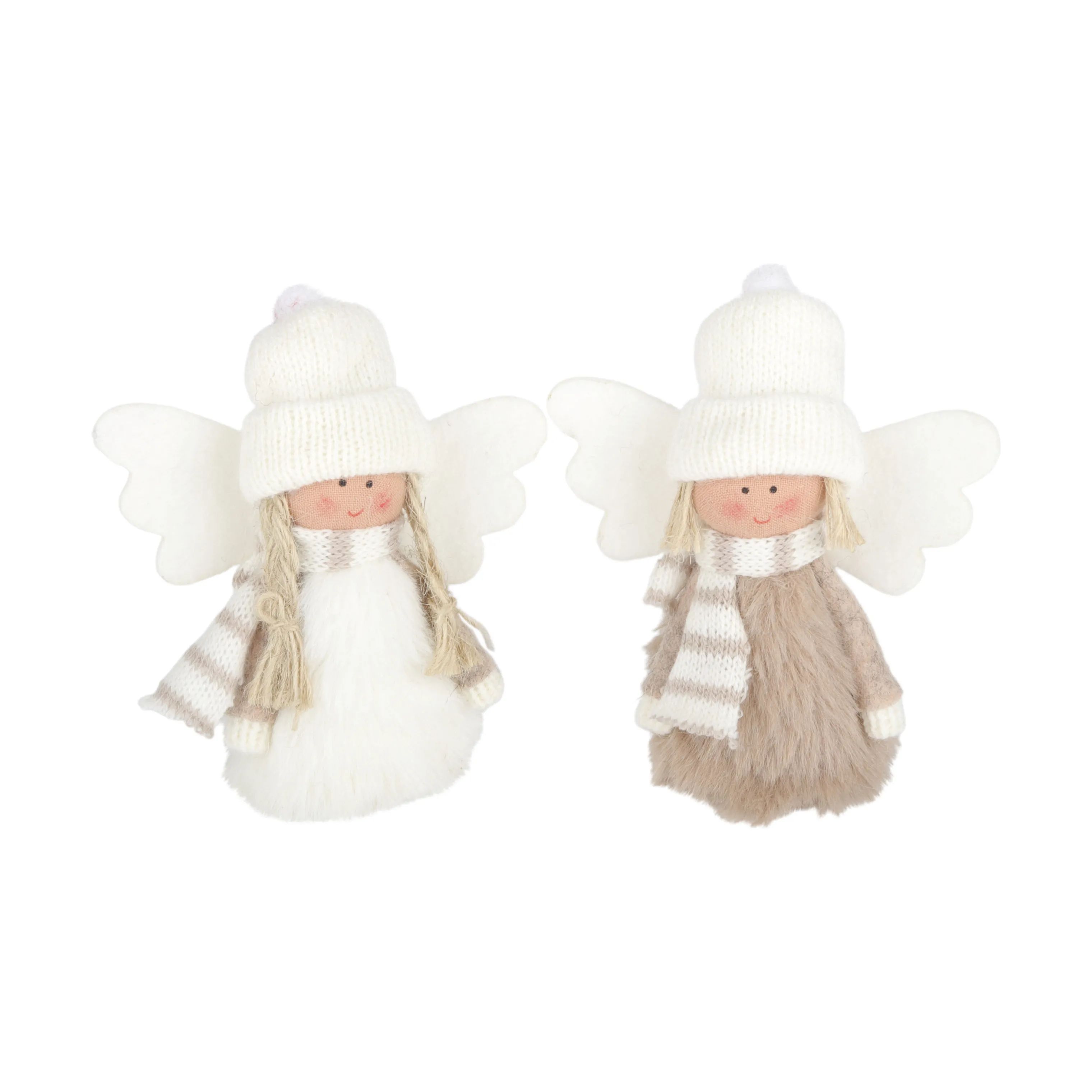 Casa Christmas Julefigurer Filtengel i beige, 2